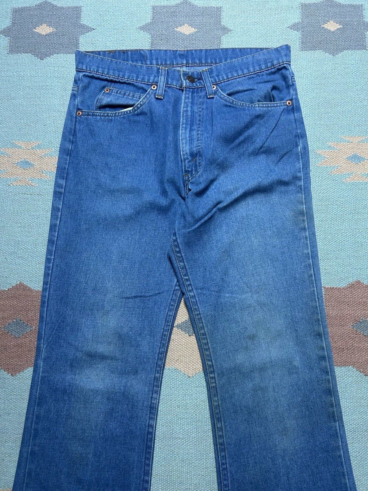 Vintage Vtg 70s Levi’s 517 jeans bootcut flare orange tab USA 32x33 Size US 32 / EU 48 - 7 Thumbnail