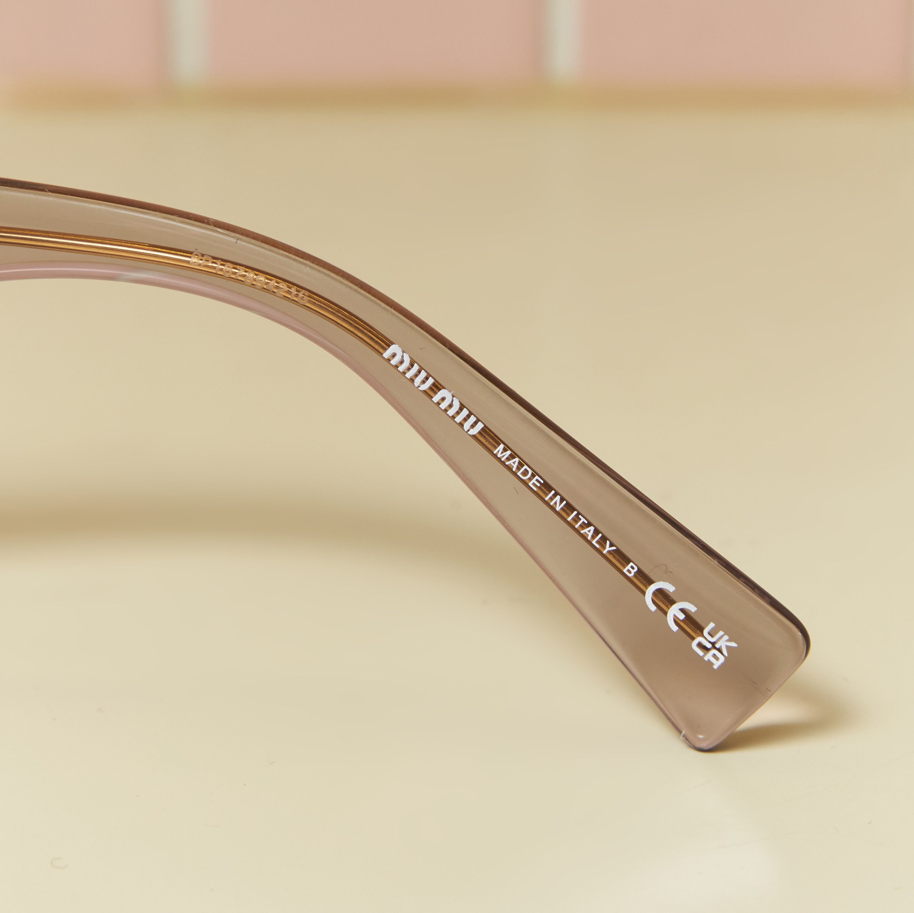 Miu Miu MIU MIU MU 01VV 12W1O1 Eyeglasses Size ONE SIZE - 3 Thumbnail