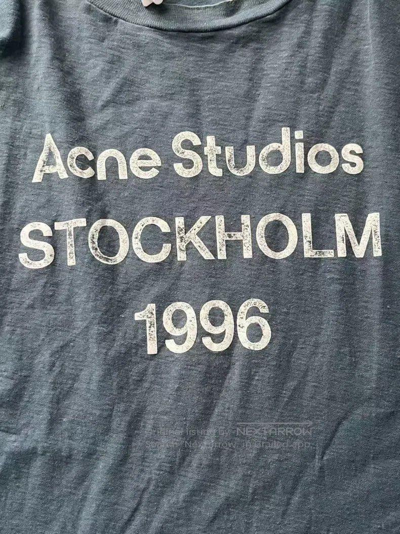 Acne Studios Acne Studios 1996 Series Letter Round Neck Short Sleeve Lo Size US M / EU 48-50 / 2 - 3 Thumbnail
