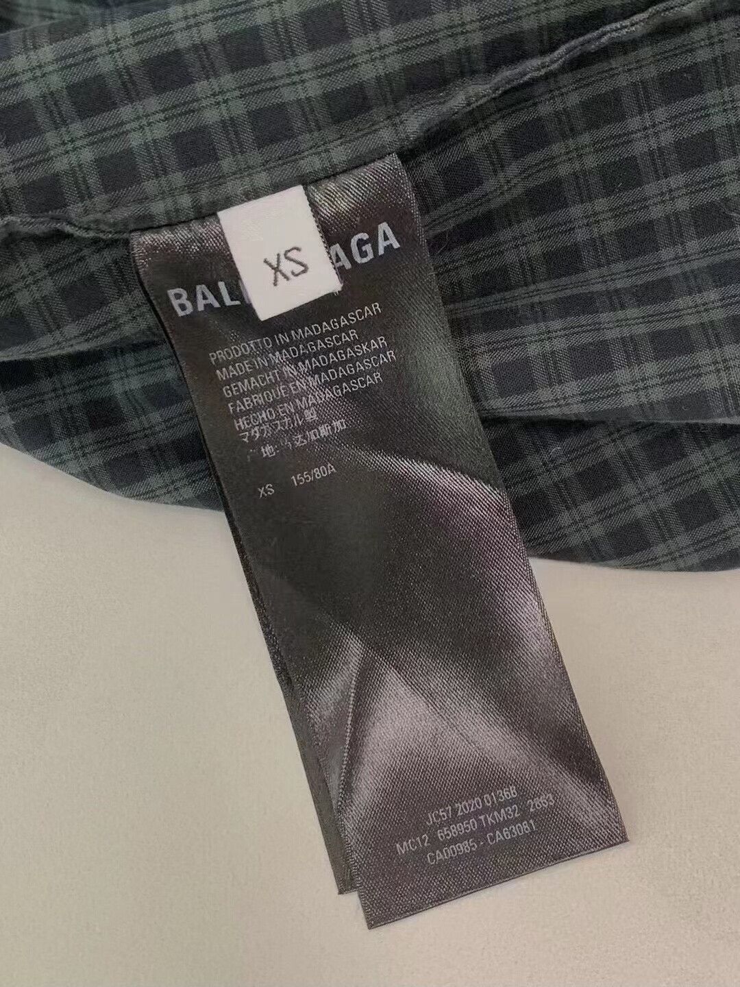 Balenciaga irregular checkered shirt by balenciaga Size US XS / EU 42 / 0 - 6 Thumbnail