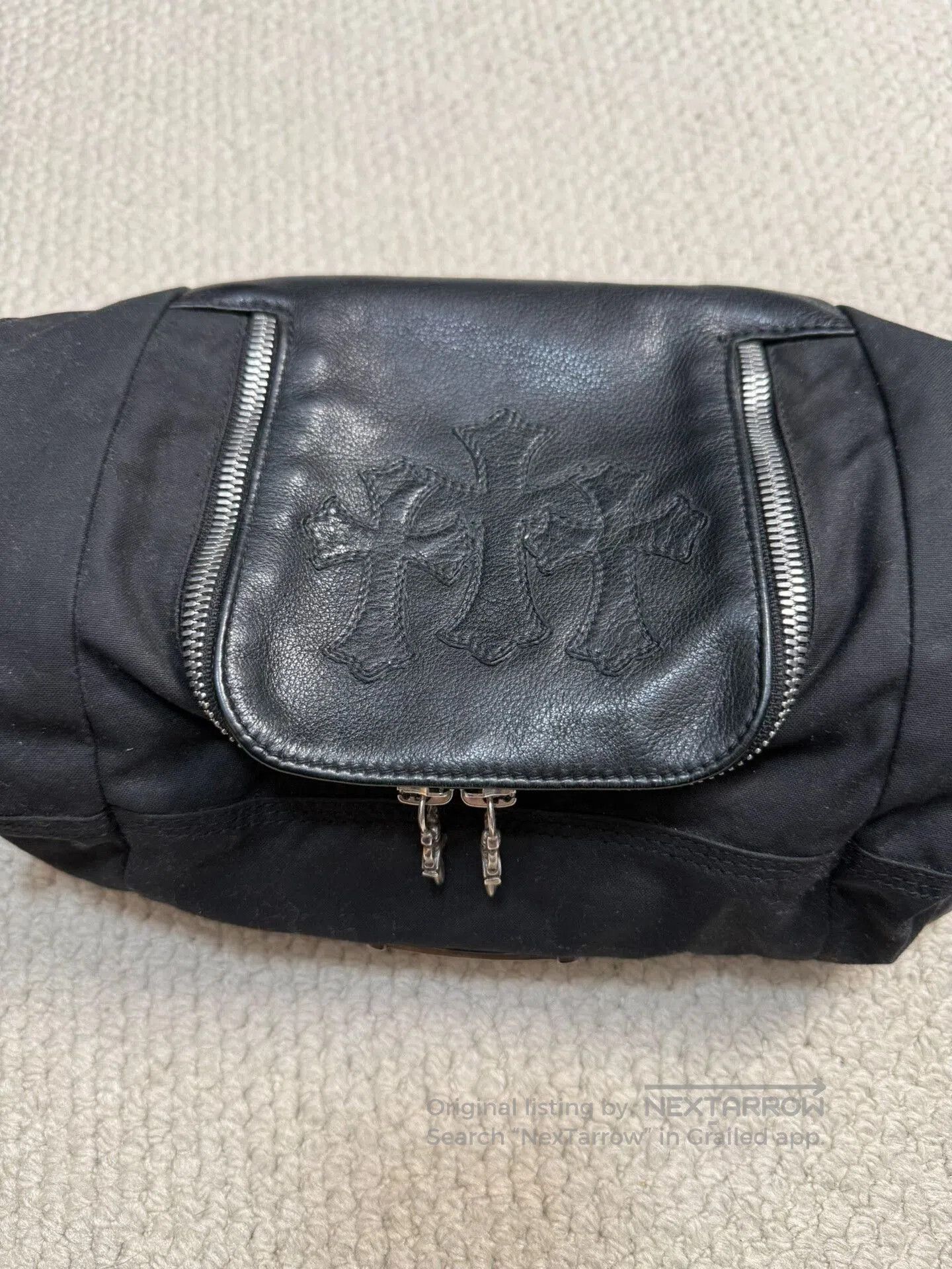 Chrome Hearts Chrome Hearts Cross Leather Wash Bag. Size ONE SIZE - 3 Thumbnail