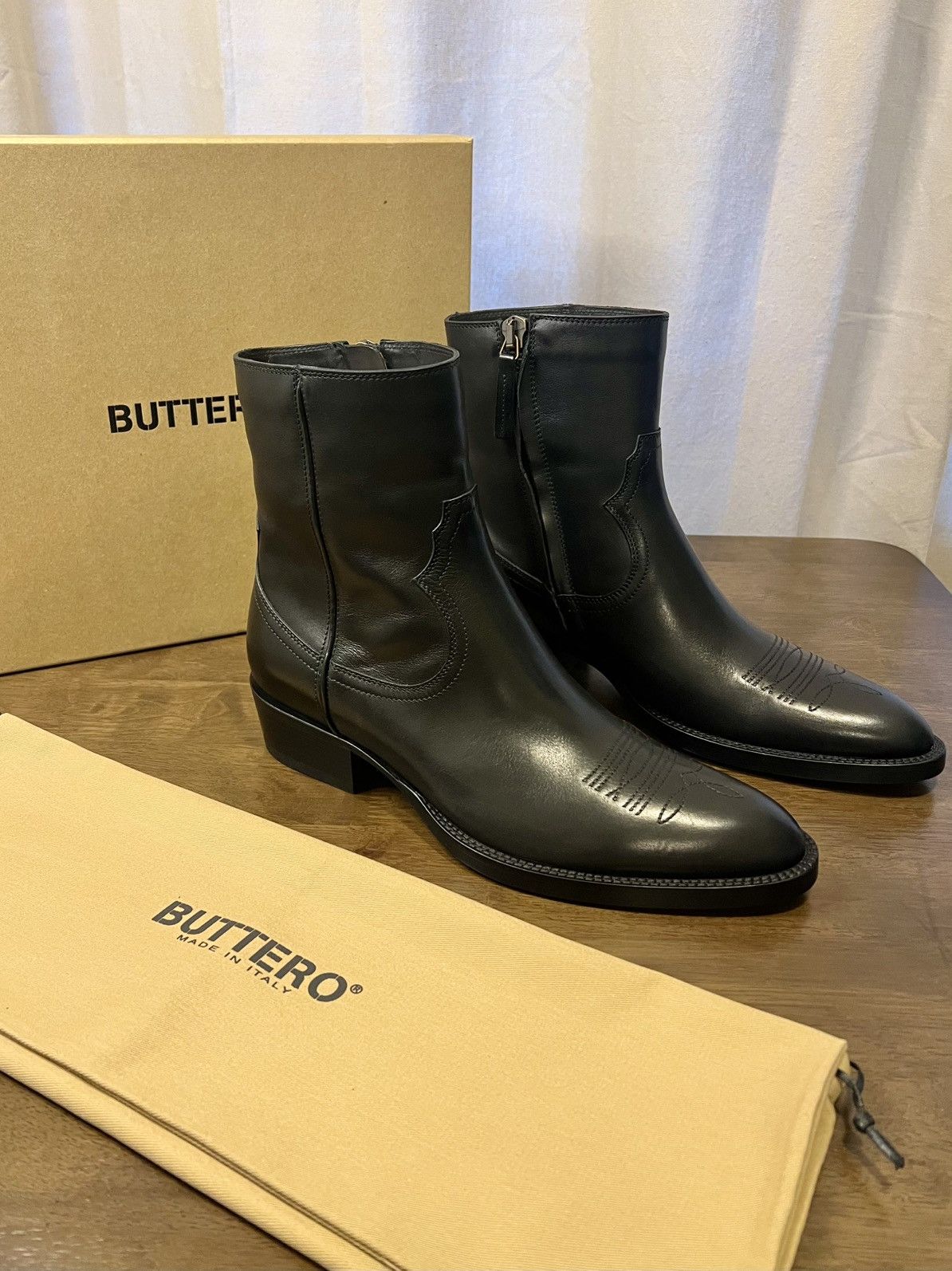 Buttero Buttero Santomato Side Zip Western Boot Size US 10 / EU 43 - 1 Thumbnail