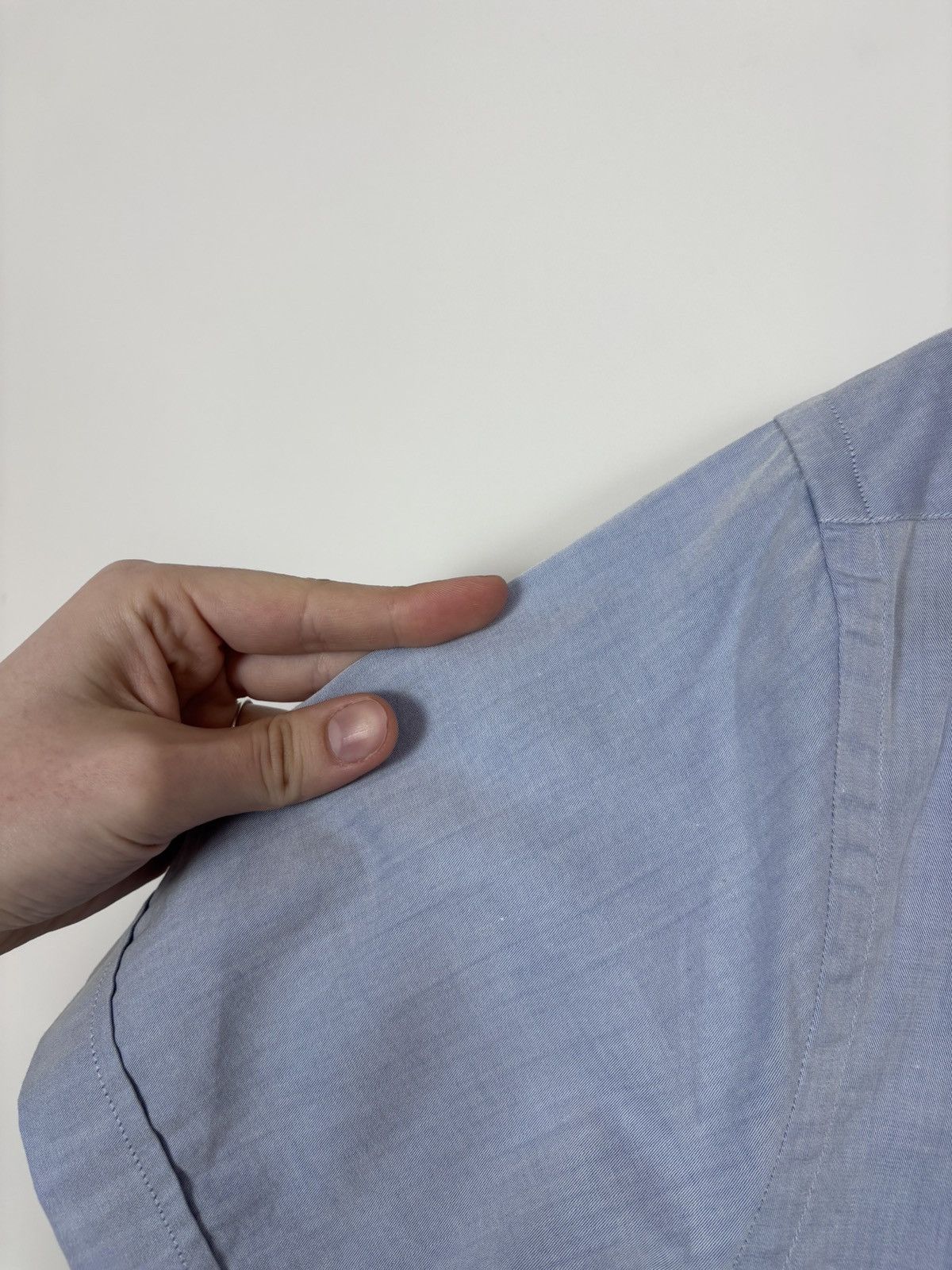 Trussardi Trussardi Vintage Men’s Light Blue Short Sleeve Shirt Size US M / EU 48-50 / 2 - 19 Thumbnail