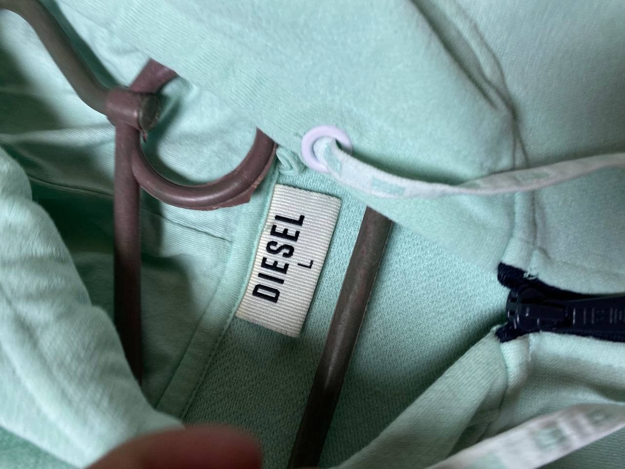Diesel Streetwear Zip Hoodie Y2K Diesel Vintage Size L / US 10 / IT 46 - 2 Thumbnail