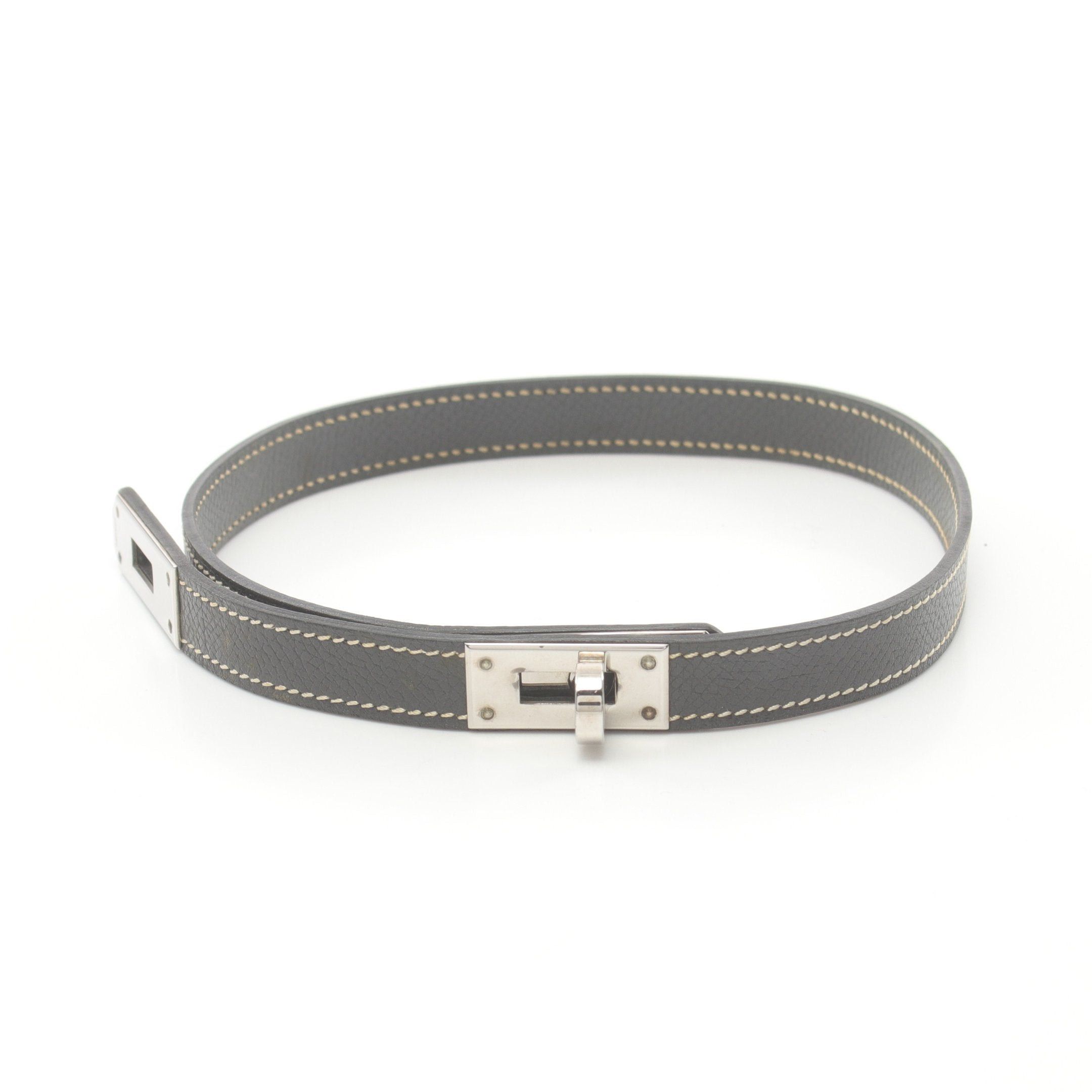 Hermes Hermes Kelly Choker Veau Epsom Dark Gray □F Stamp (Manufactured Around 2002) Size ONE SIZE - 1 Thumbnail