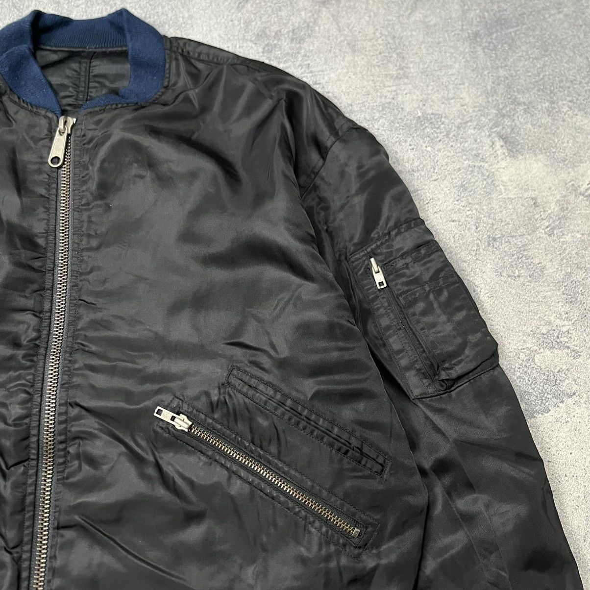 Japanese Brand 💸NEED GONE💸 Reversible Bomber Jacket BA-TSU Type MA1 Size US XL / EU 56 / 4 - 10 Thumbnail