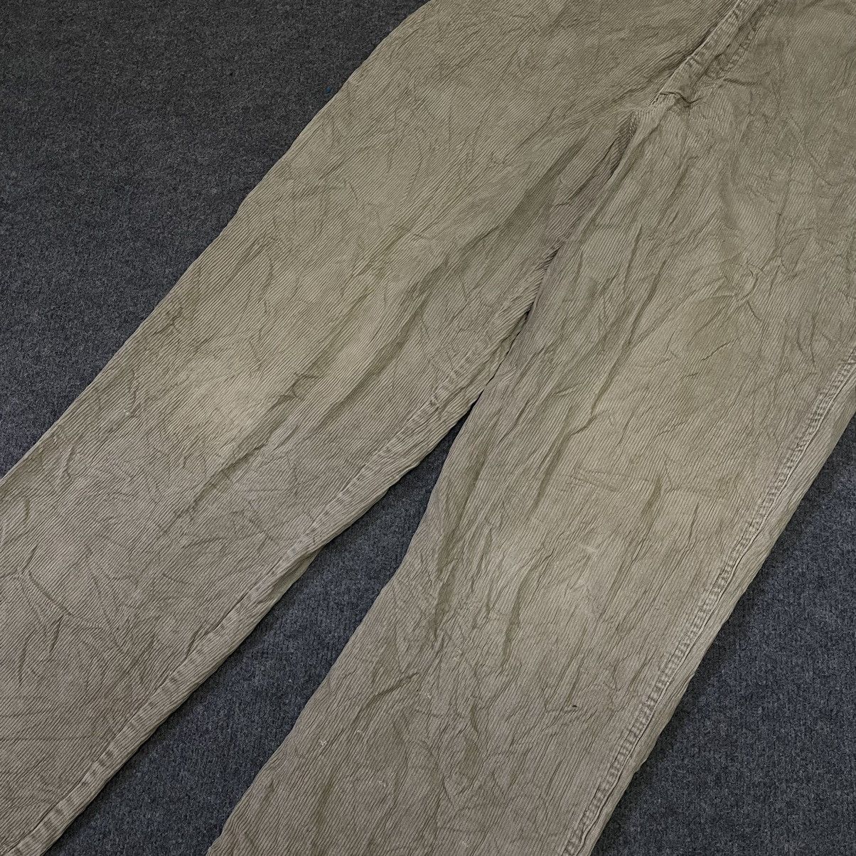 Japanese Brand Fargo Beige Corduroy Carpenter Pant Baggy Style Size US 35 - 2 Thumbnail