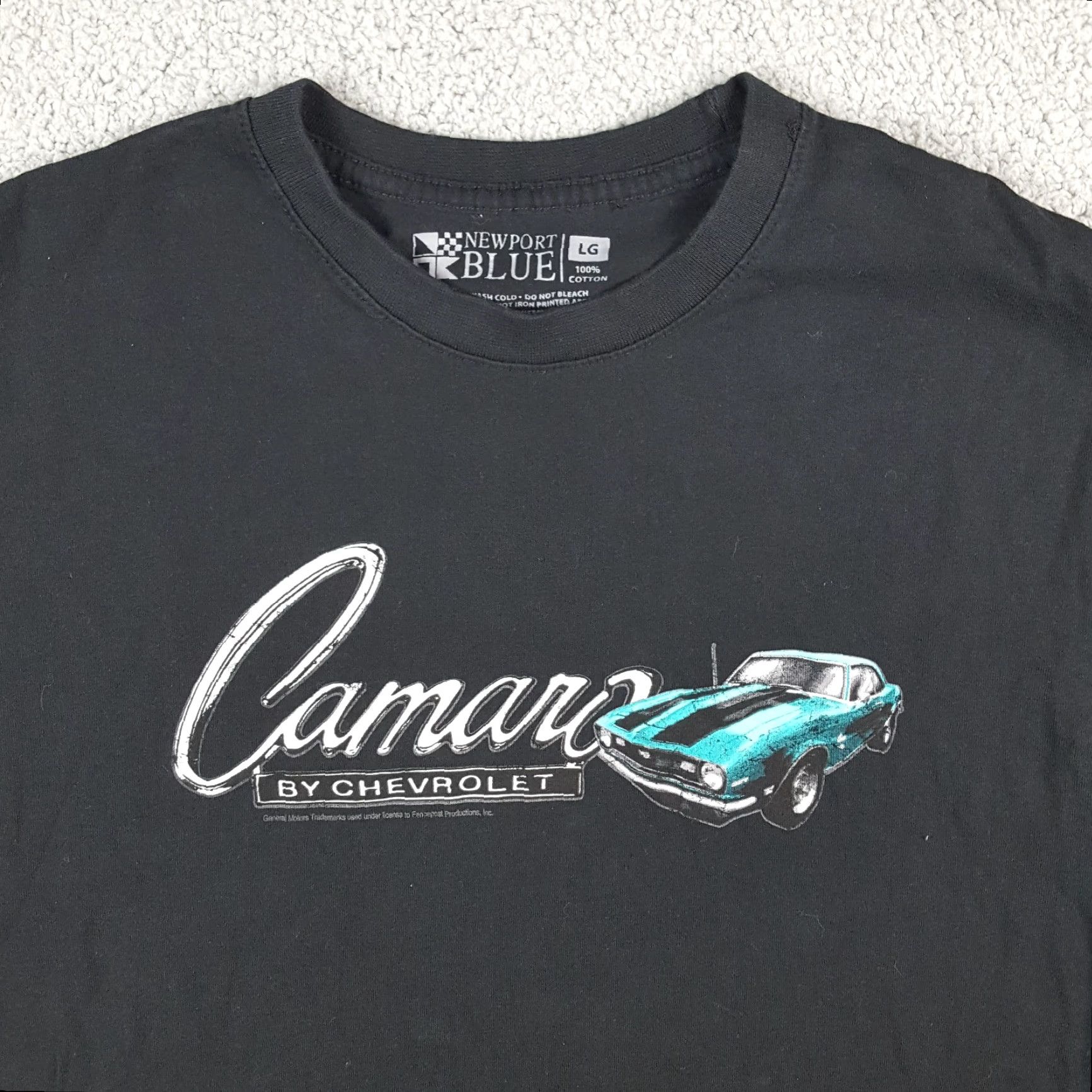 Vintage Vintage Chevy Camaro T-Shirt Men's Large Black 90s Car Retro Grunge Y2K Size L / US 10 / IT 46 - 2 Thumbnail