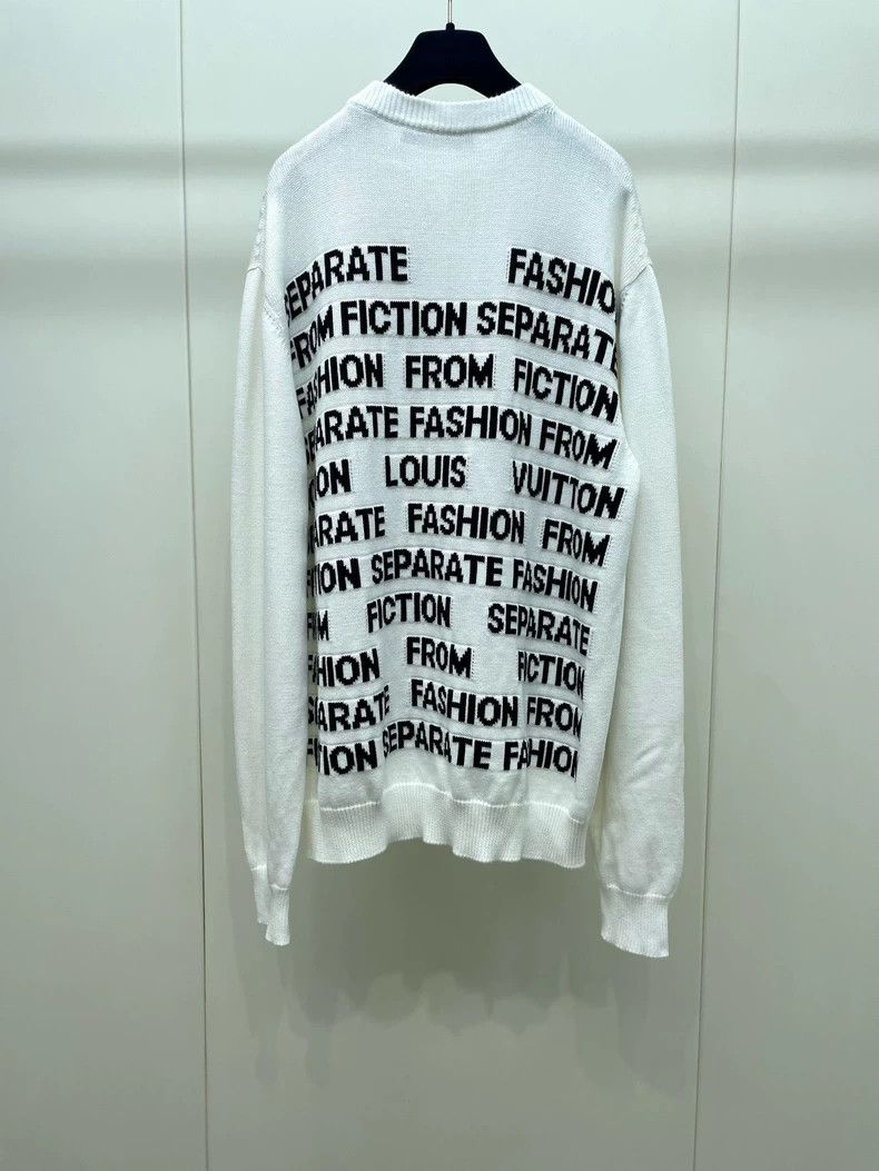 Louis Vuitton Louis Vuitton Letter Crew Neck Sweater Size US L / EU 52-54 / 3 - 2 Thumbnail