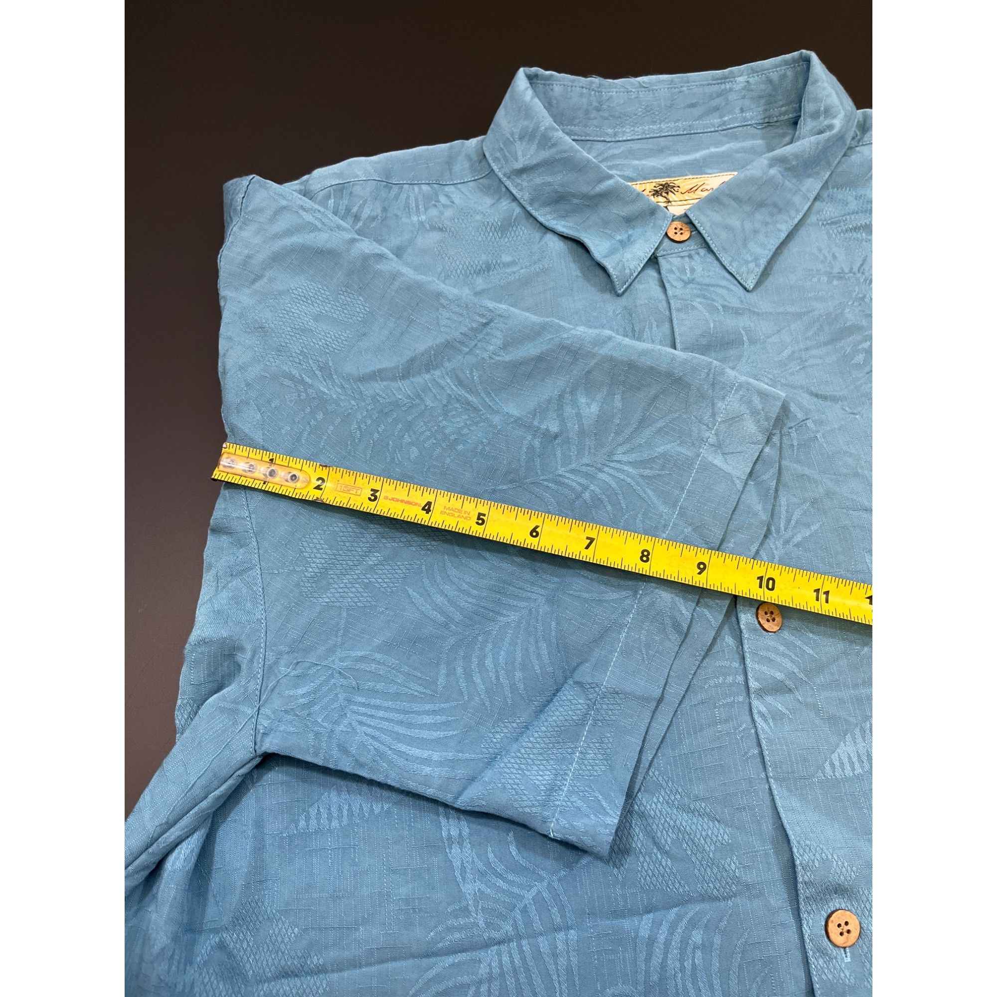 Other Joe Marlin Men's Turquoise Hawaiian Shirt/Button Up Sz 2XLT Size US XXL / EU 58 / 5 - 8 Thumbnail
