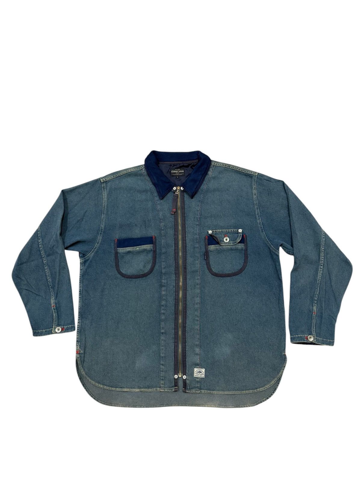 Rare🔥Vintage Kearny House Union Made Overshirt Denim Jacket
