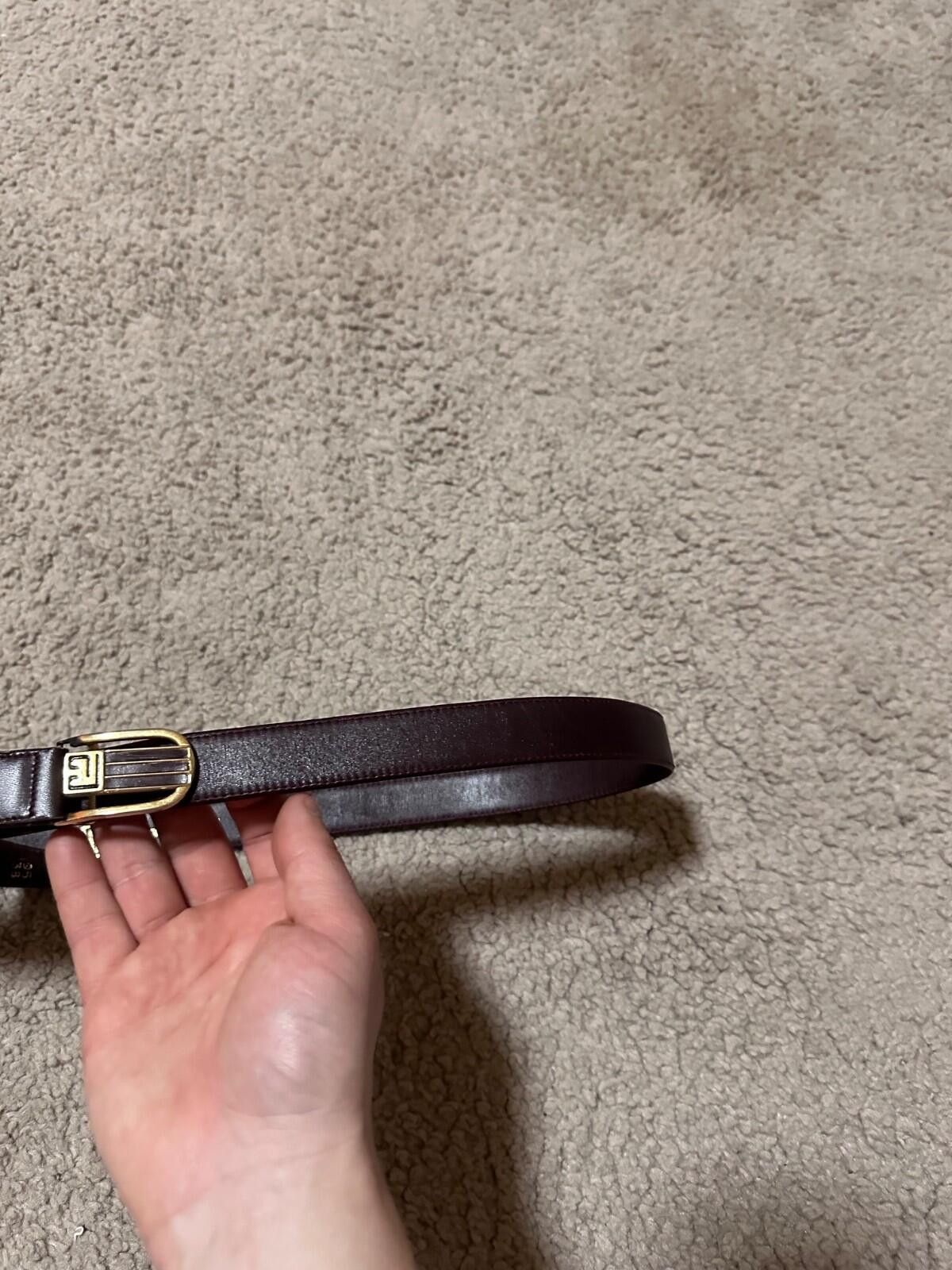 Balmain Vintage Pierre Balmain Brown Leather Belt Sz 95/38 Size ONE SIZE - 6 Thumbnail