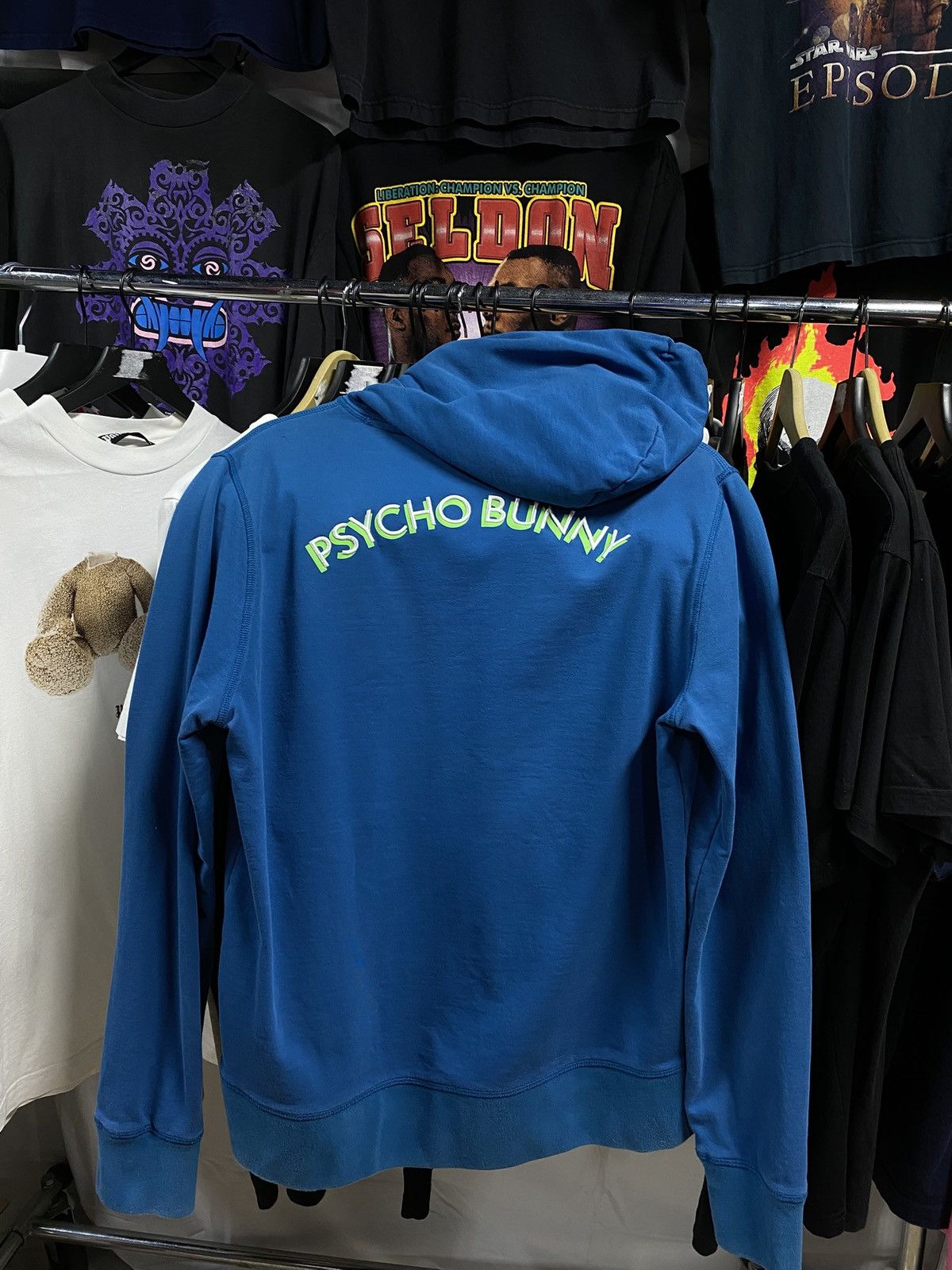Psycho Bunny Blue Men’s Hoodie Sweater Large