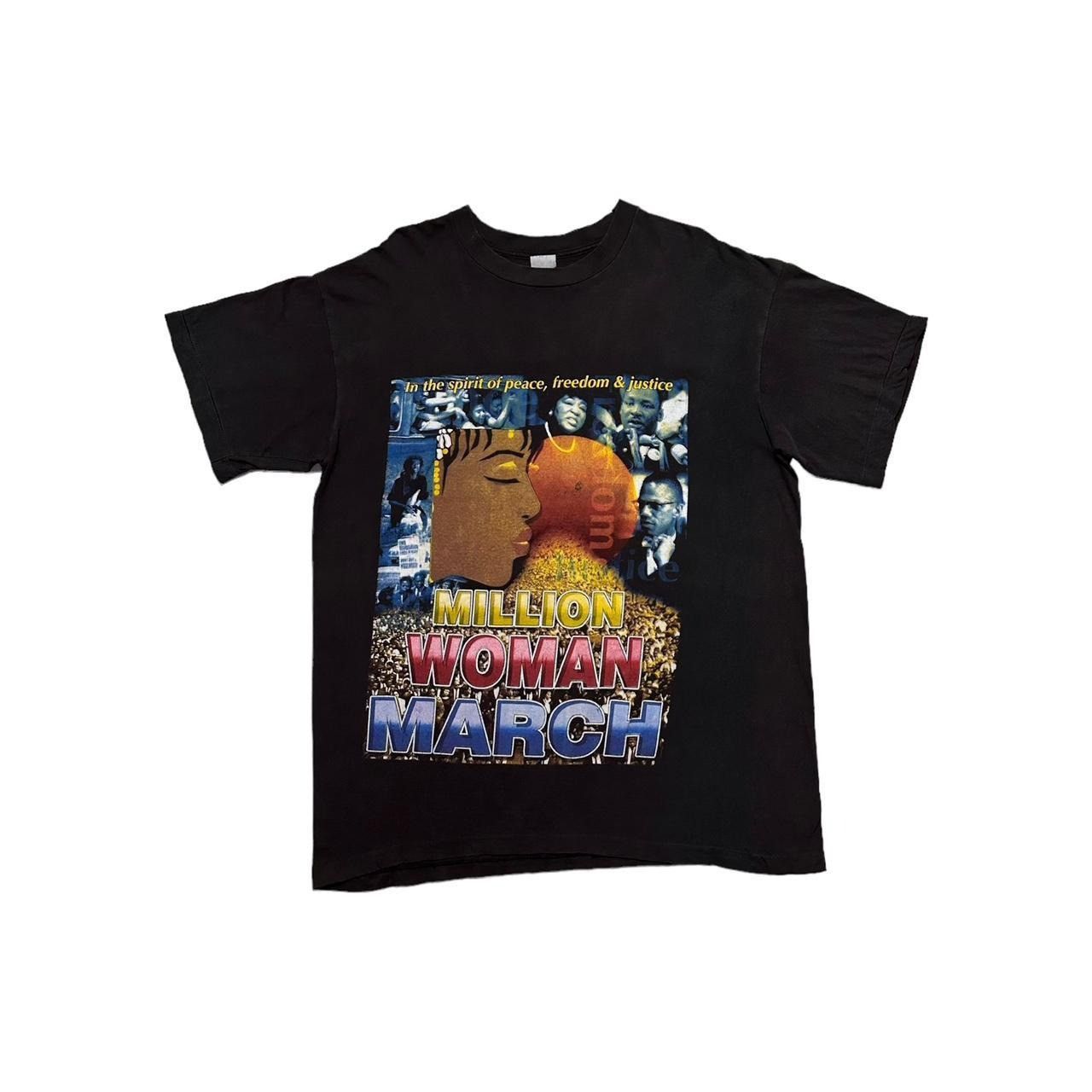 Band Tees × Hanes × Vintage Vintage Million Woman March Rap T-Shirt Size US XL / EU 56 / 4 - 1 Thumbnail