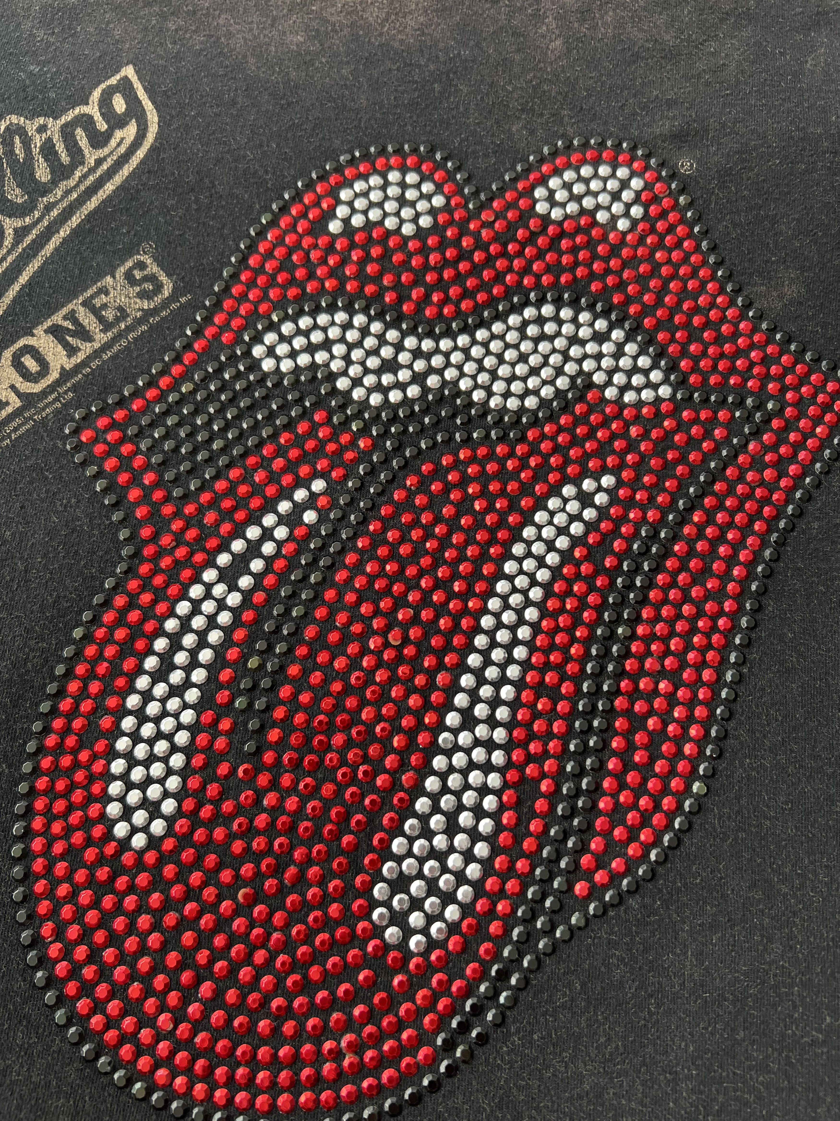 Band Tees Vintage 2005 The Rolling Stones Amplified Rhinestone Y2k Tee Size US S / EU 44-46 / 1 - 5 Thumbnail