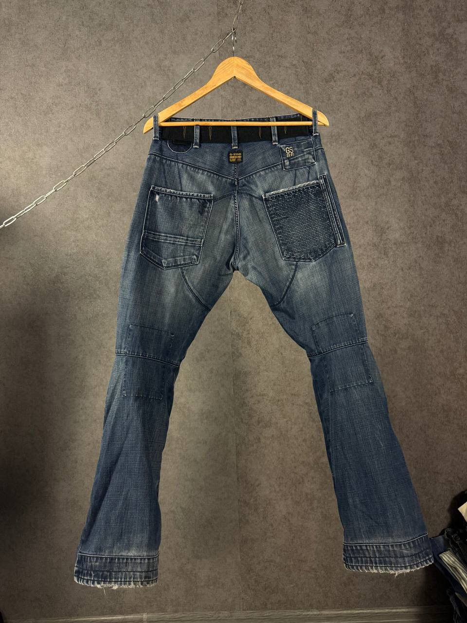 G-Star G Star Raw vintage designer biker jeans Size US 34 / EU 50 - 6 Thumbnail