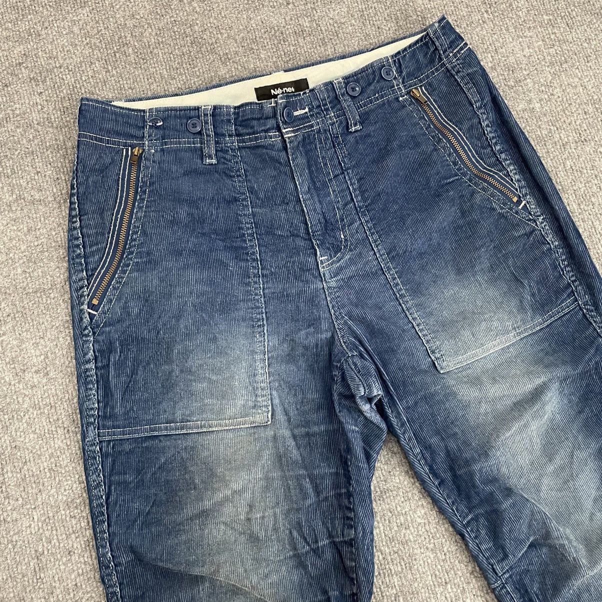 Issey Miyake Ne-net Pants Indigo Blue Zip Pocket Streetwear Size US 32 / EU 48 - 2 Thumbnail