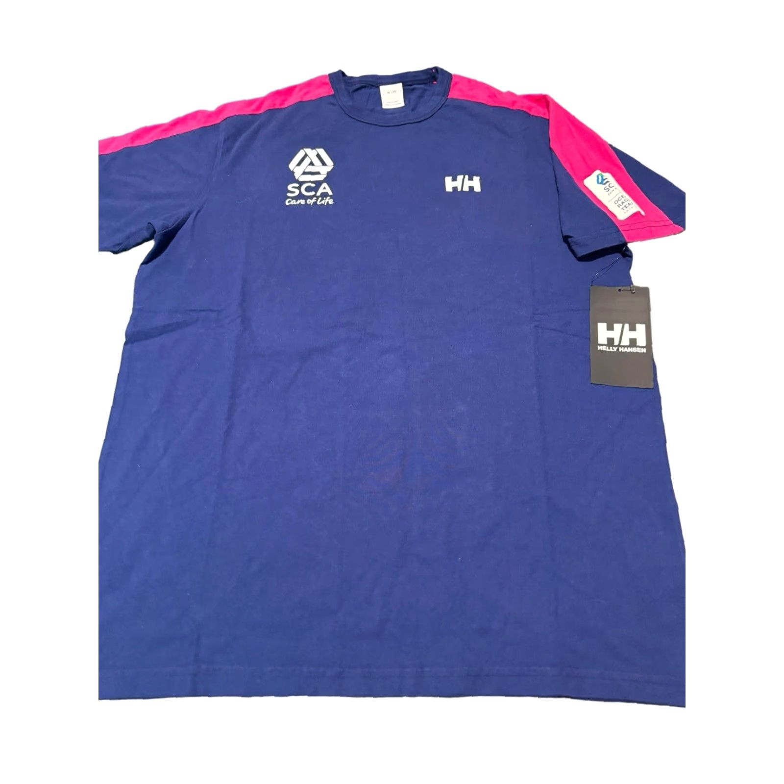 Helly Hansen VINTAGE Helly Hansen Costal Racing Team Shirt Men XL Blue Crew Neck Short Sleeve 100% Cotton Embroidered Logo NWT Ocean Racing All Seasons 2010-2019 Size US XL / EU 56 / 4 - 2 Thumbnail