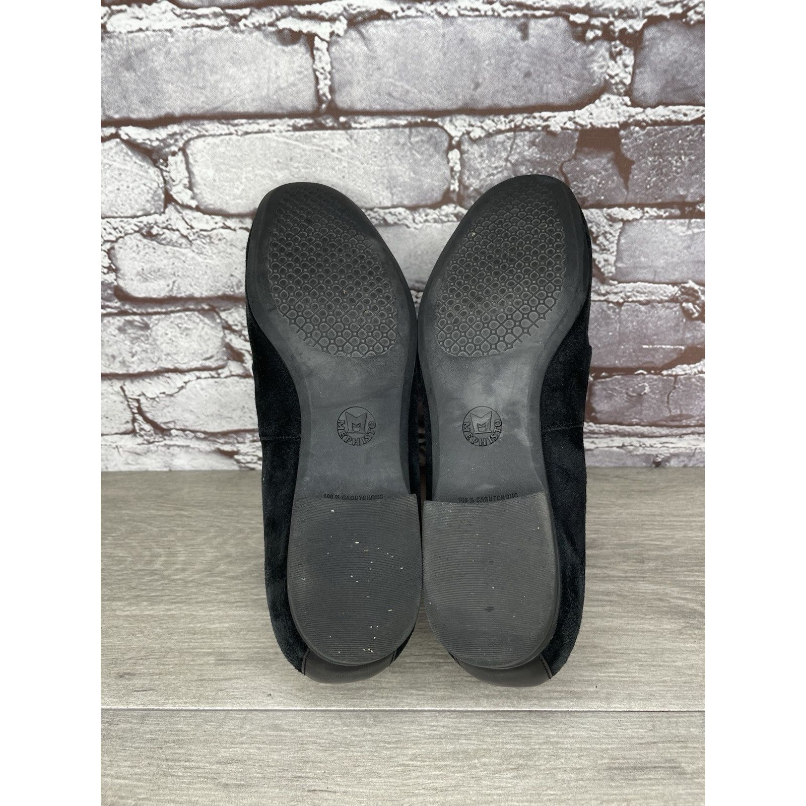 Mephisto Mephisto Air-Relax Black Suede Leather Rhinestone Heel Loafe Size US 10 / IT 40 - 18 Thumbnail