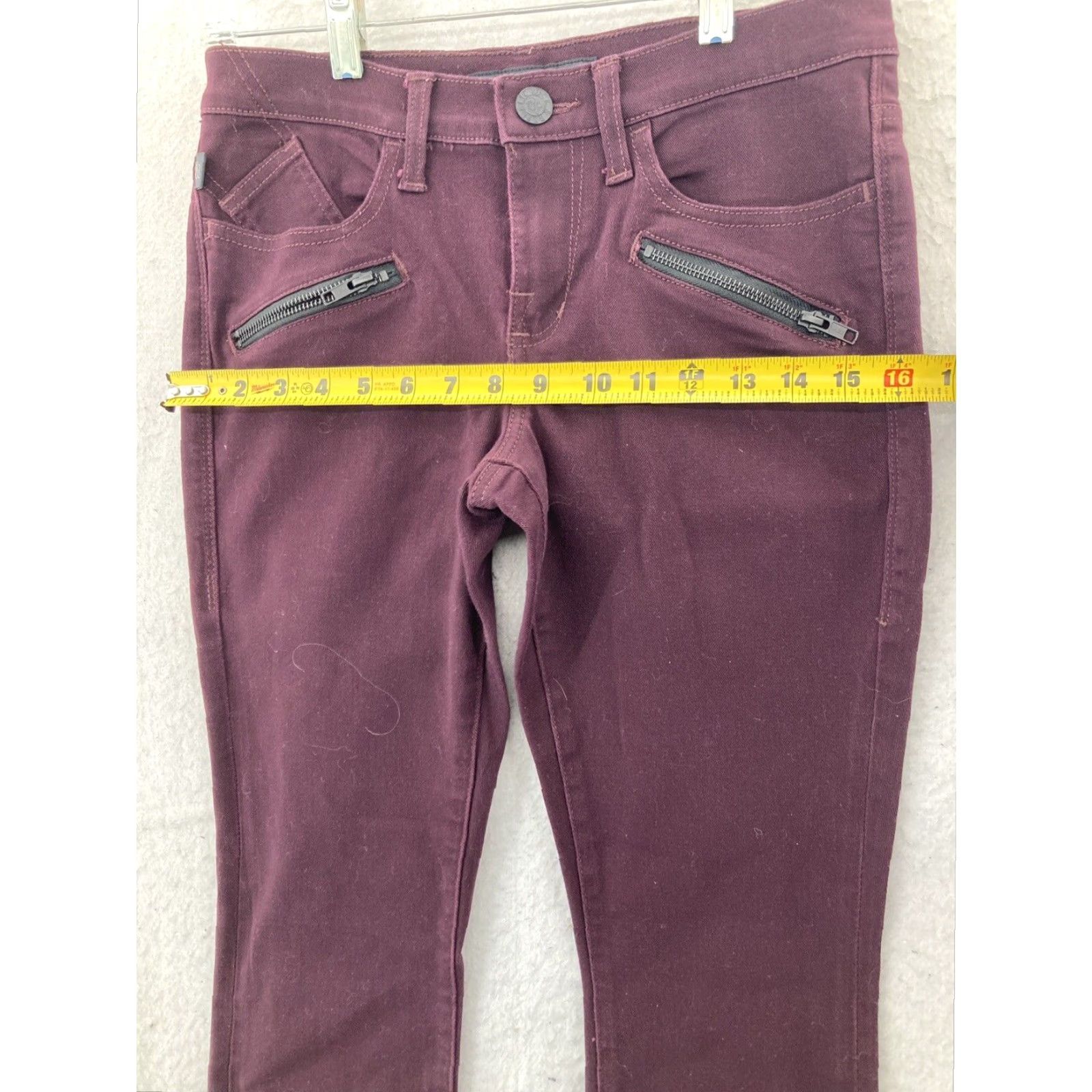 Vintage Rock & Republic Womens Jeans Size 6 Purple Kashmiere Skinny Size 28" / US 6 / IT 42 - 4 Thumbnail