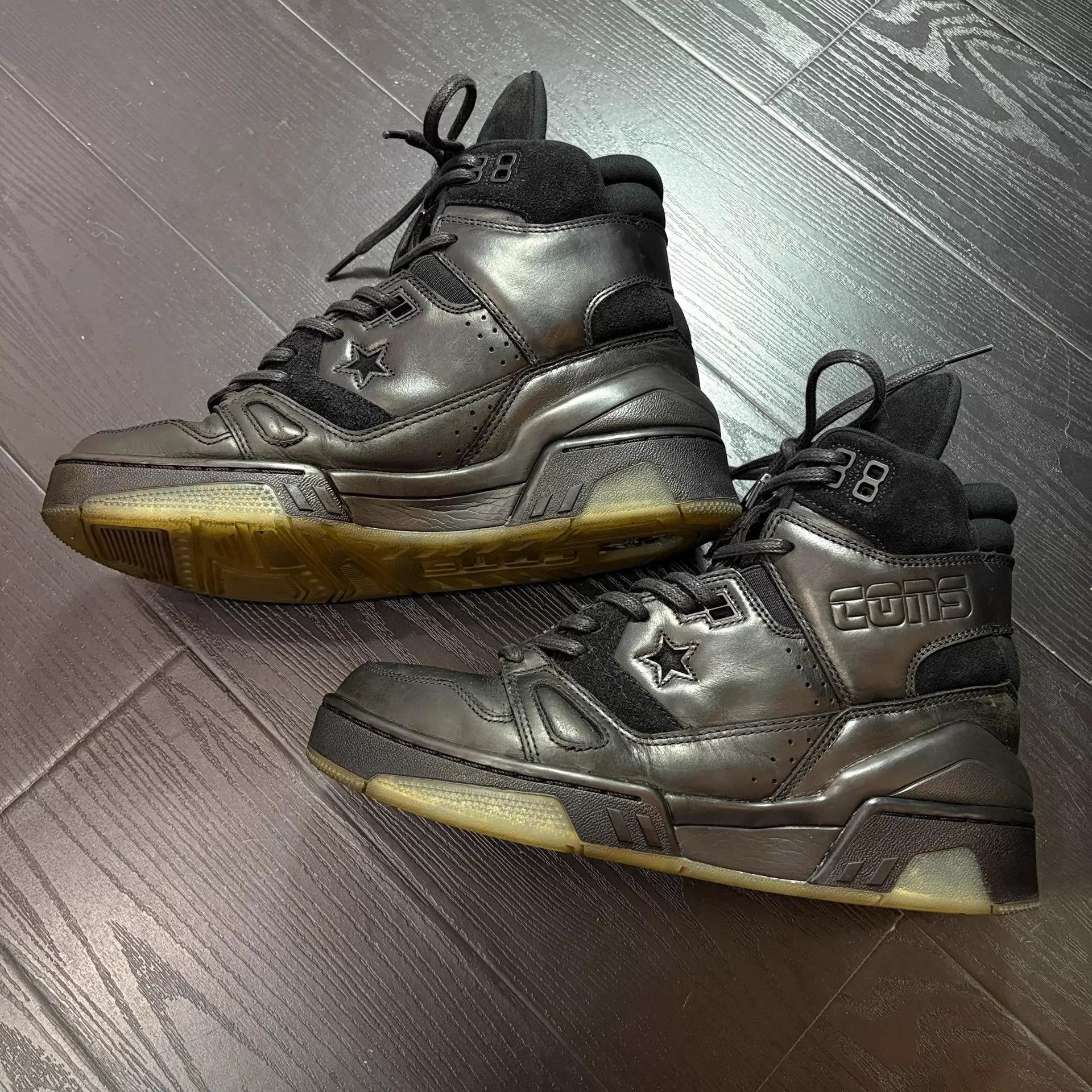Takahiromiyashita The Soloist. Converse x Thesoloist ERx 260 HI Leather Bball Shoe Black Size US 7 / EU 40 - 2 Thumbnail