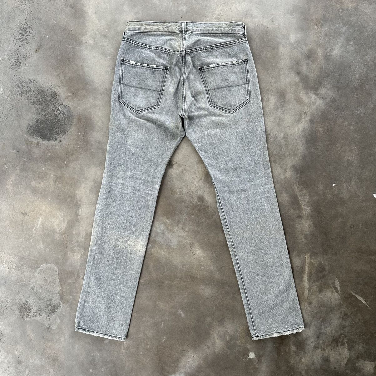Japanese Brand × Jean × Vintage Vintage Japanese Faded Black Distressed Denim Jean Pant Size US 32 / EU 48 - 10 Thumbnail