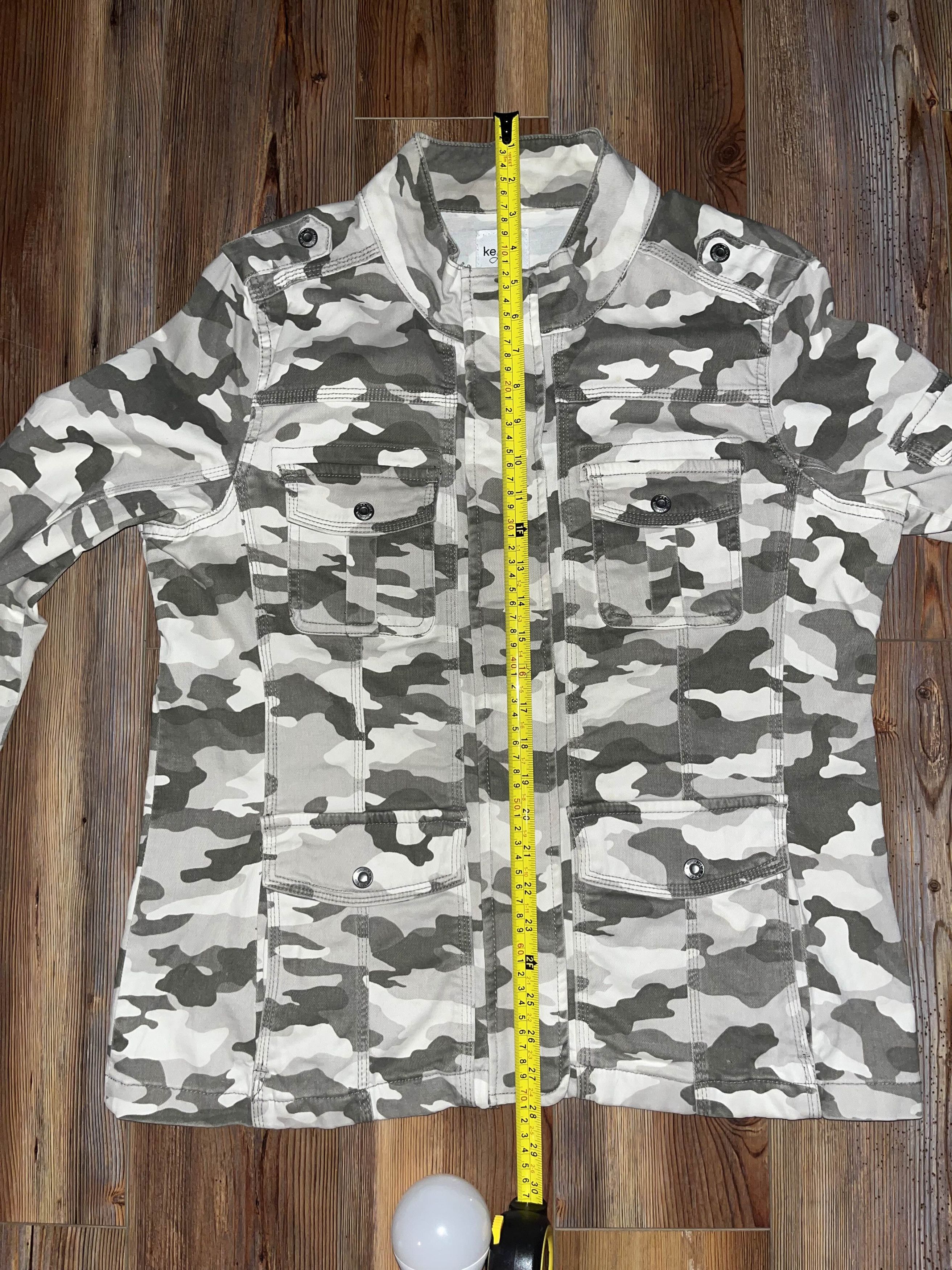 Vintage Y2K Military Camo Print Kensie Jeans Jacket Size M / US 6-8 / IT 42-44 - 6 Thumbnail
