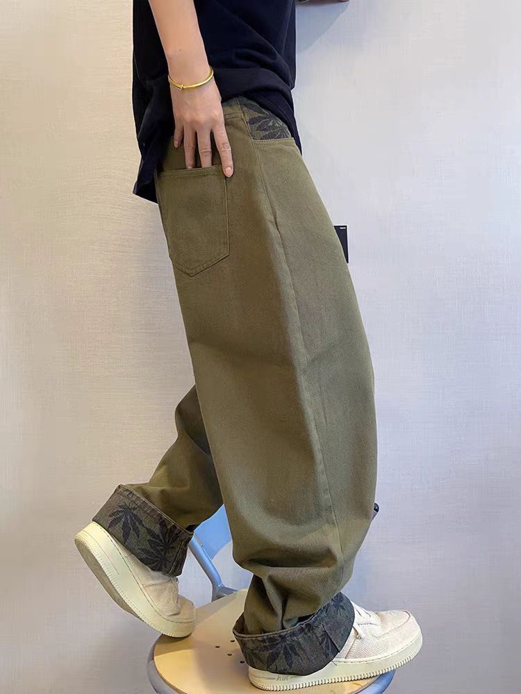 Japanese Brand × Vintage Vintage Street Splicing Loose Workwear Casual Canvas Pants Size US 32 / EU 48 - 3 Thumbnail