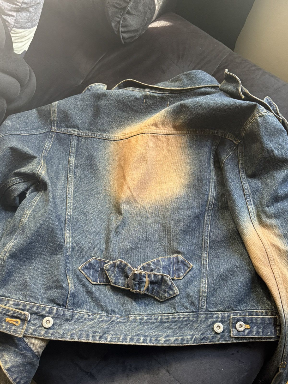 Juntae Kim Juntae Kim gathered denim jacket Size US S / EU 44-46 / 1 - 6 Thumbnail