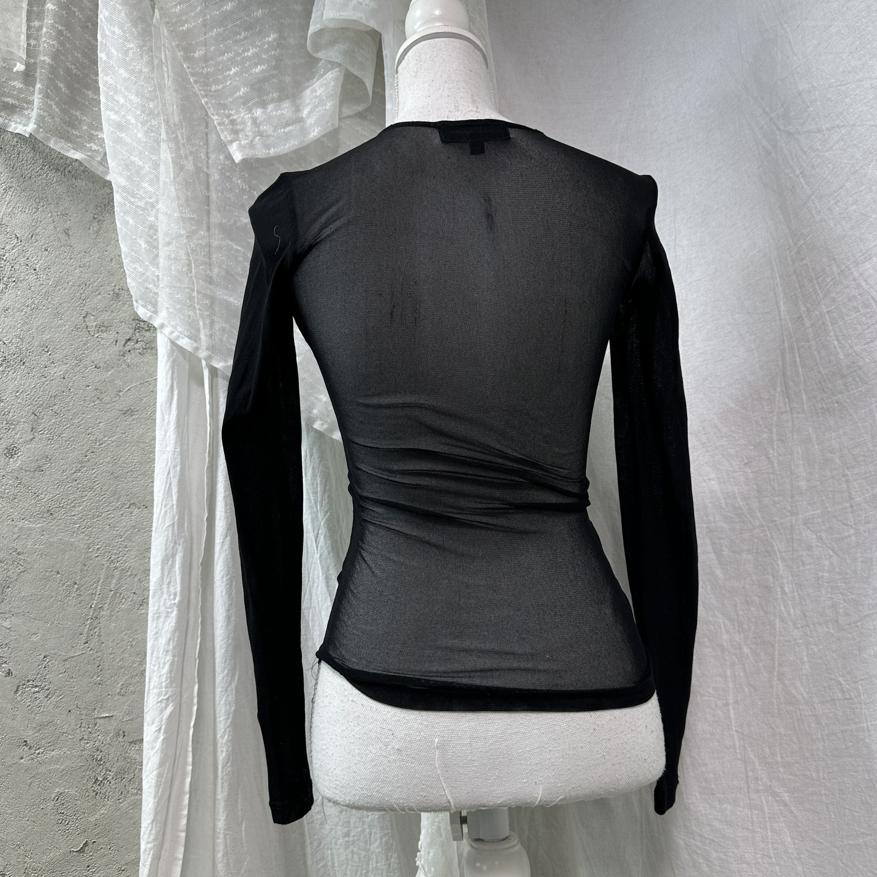 Vintage Vintage Avant Garde Grunge Mesh Longsleeve Y2K Size M / US 6-8 / IT 42-44 - 3 Thumbnail