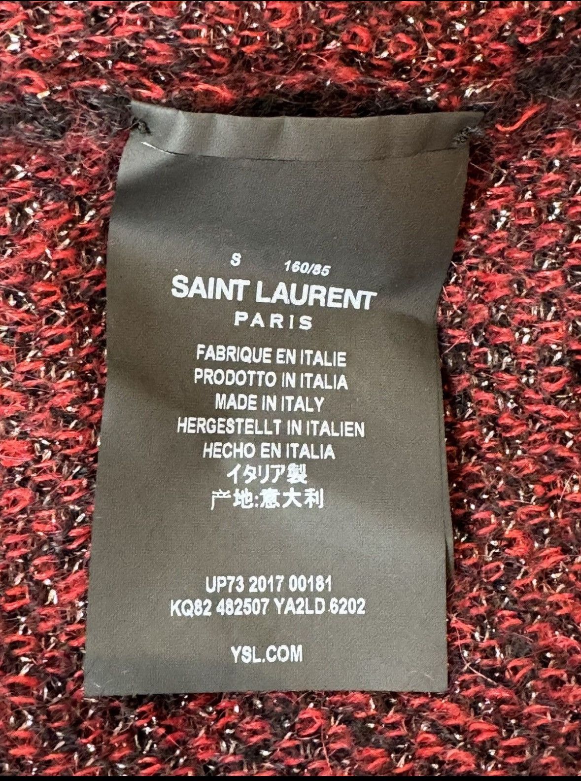 Saint Laurent Paris SAINT LAURENT BLACK HEART EMBROIDERED SWEATER Size S / US 4 / IT 40 - 6 Thumbnail