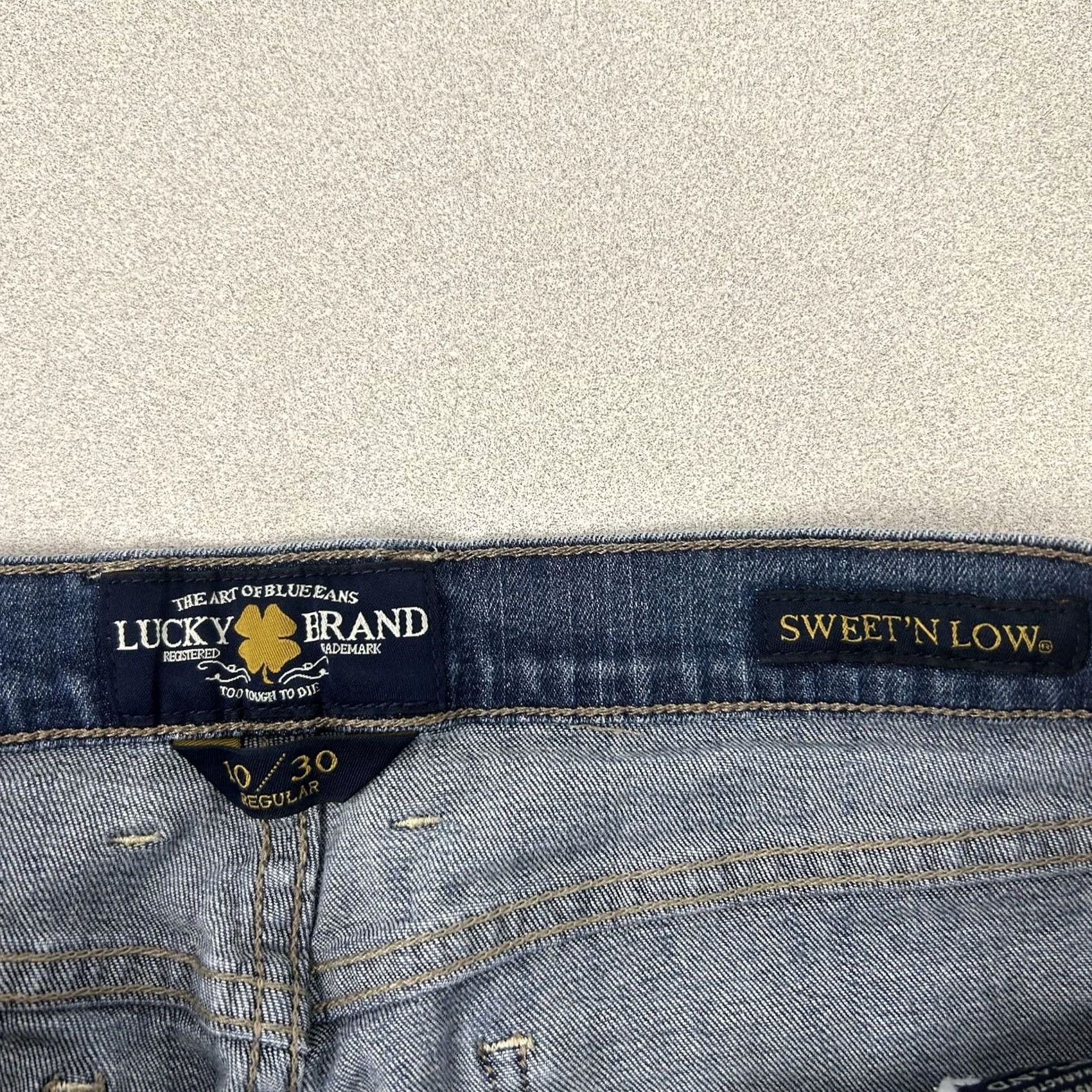 Lucky Brand Lucky Brand Women Jeans Low Rise Bootcut Blue Denim - Sweet N Low Size 32" / US 10 / IT 46 - 4 Thumbnail