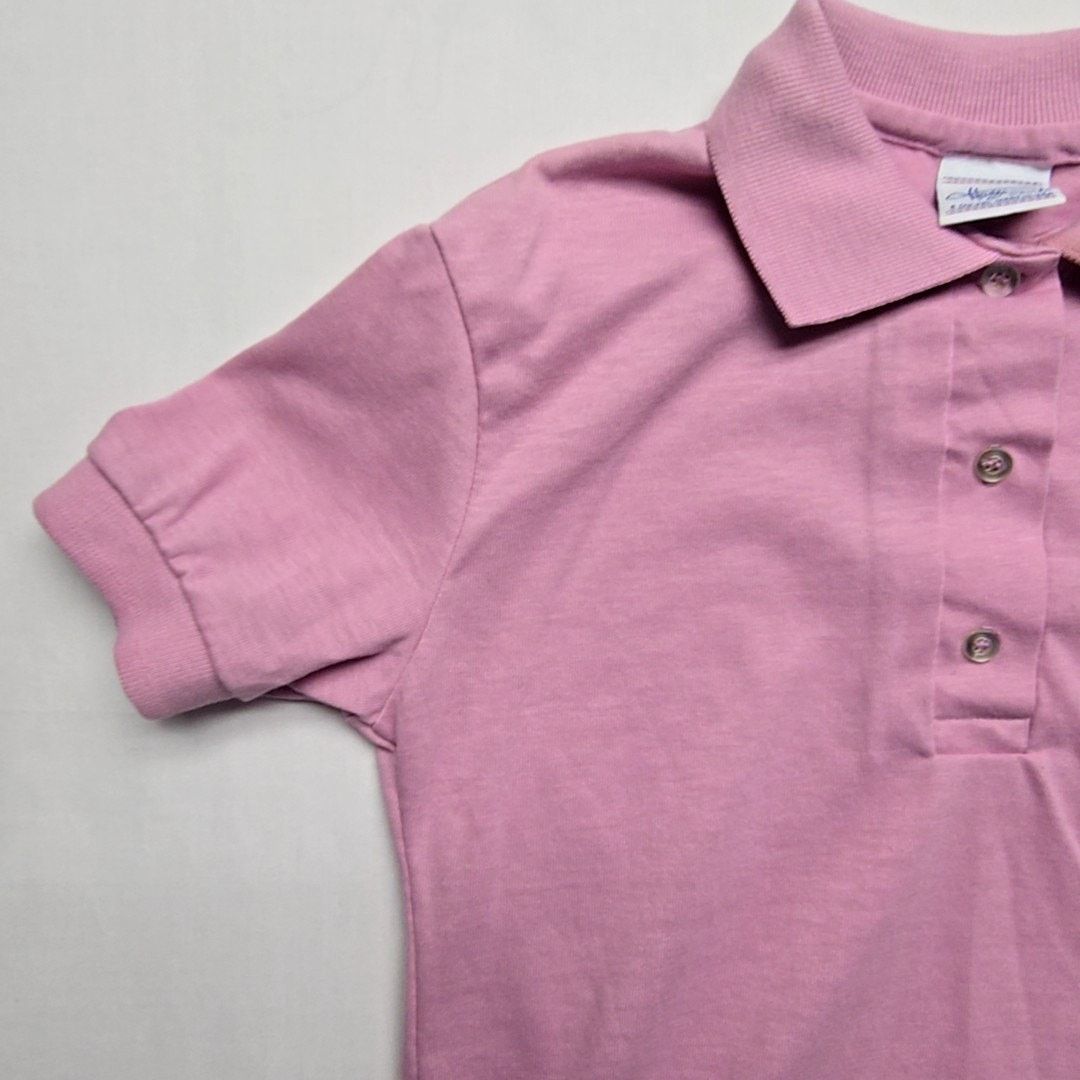 Hanes Vintage Polo Hanes Pink Short Sleeve Women Small Shirt 90s Size S / US 4 / IT 40 - 2 Thumbnail