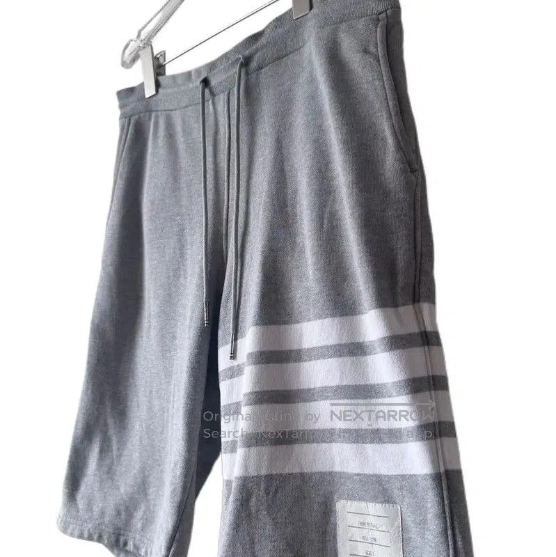 Thom Browne Thom Browne Lightweight Gray Cotton Logo Shorts . Size US 27 - 3 Thumbnail