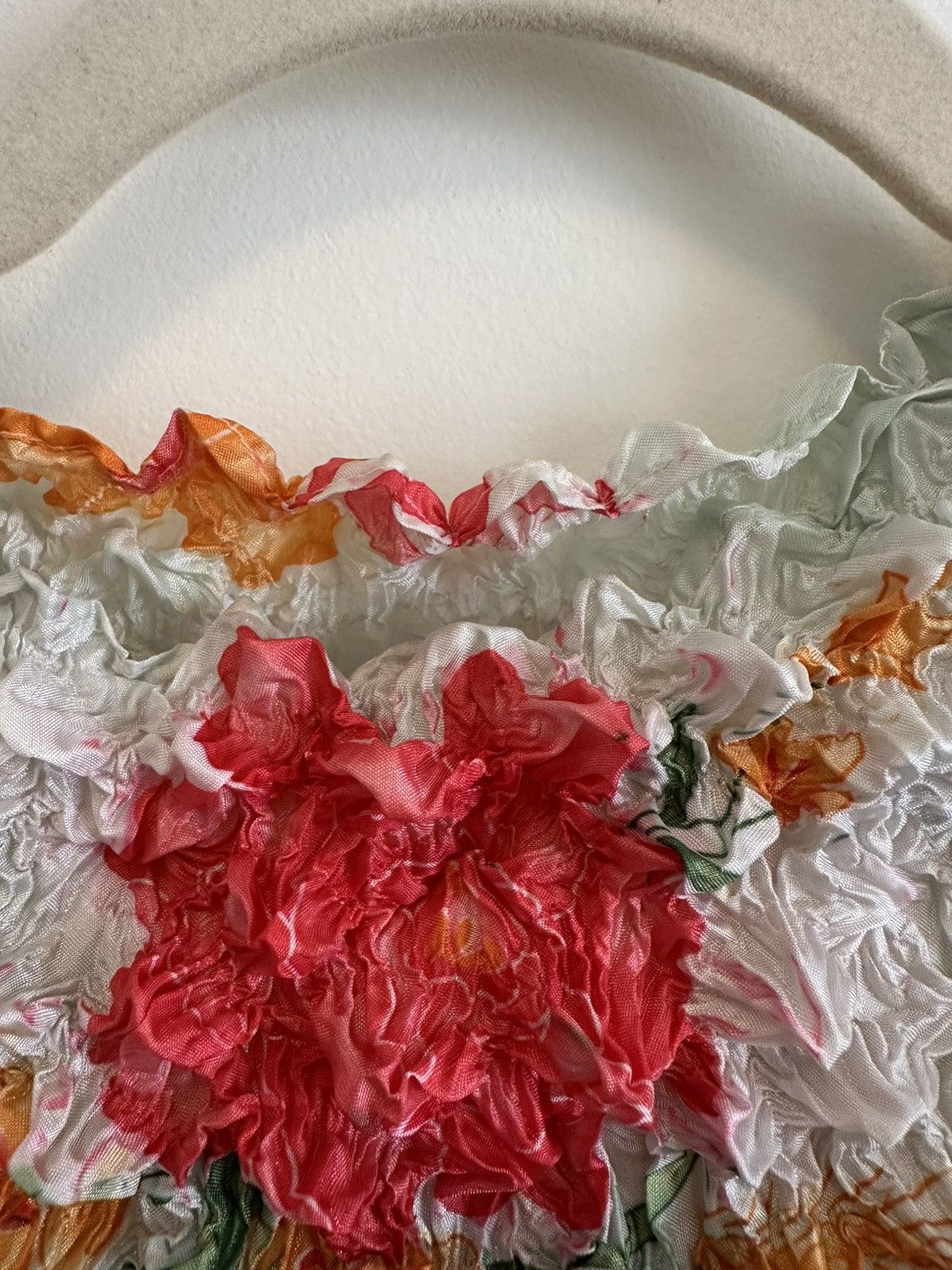 Other Vintage Y2K Floral Micro Crinkle Top Size ONE SIZE - 2 Thumbnail