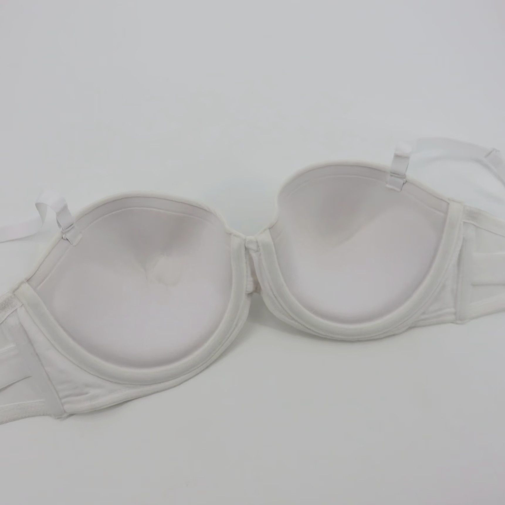 Vintage Maidenform Self Expressions Strapless Lift Bra White 38B Underwire Padded T-Shirt Bra SE6990 Women Size ONE SIZE - 7 Thumbnail