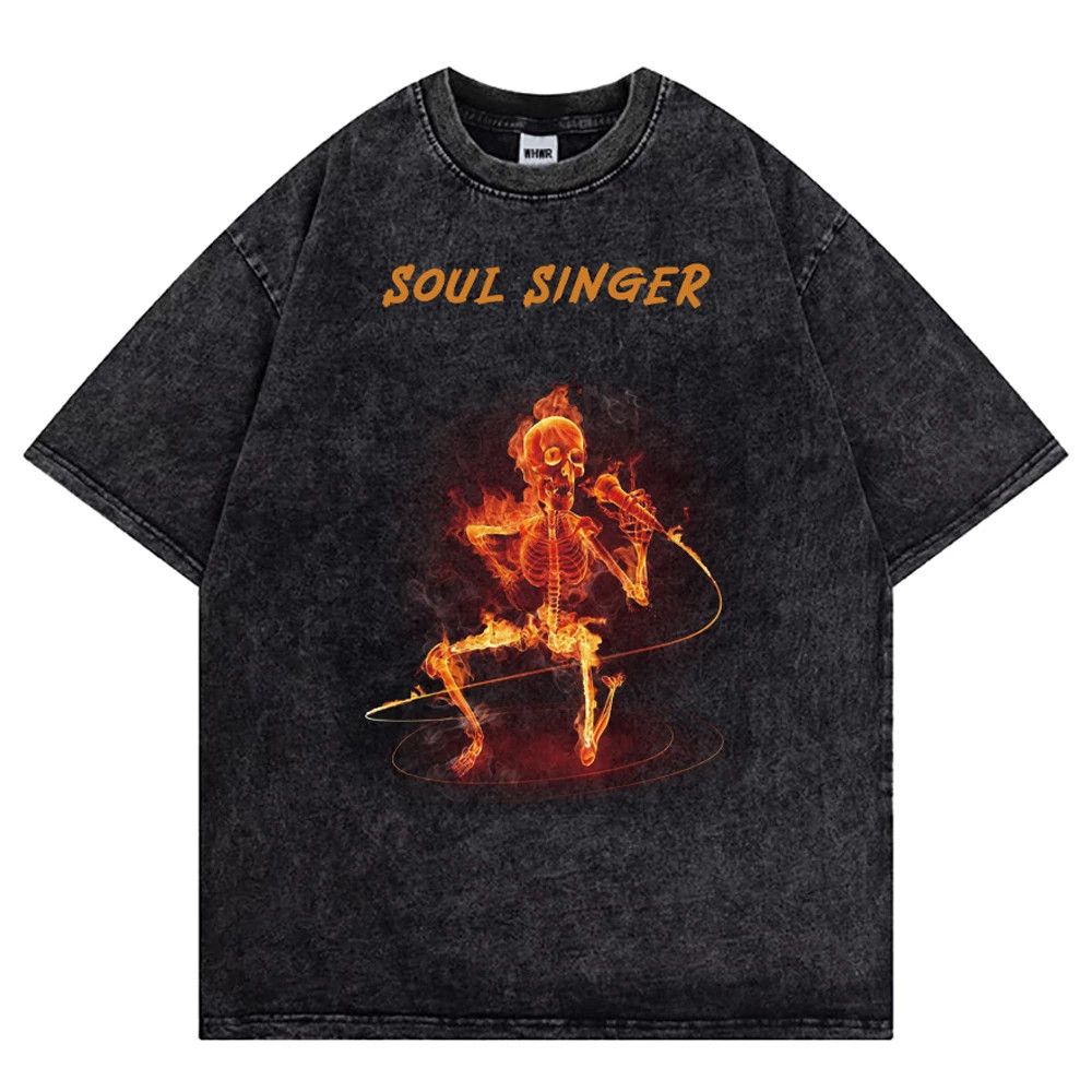 Vintage Oversized Baggy Vintage Distressed Tshirt Voice of Hell Size US L / EU 52-54 / 3 - 1 Thumbnail