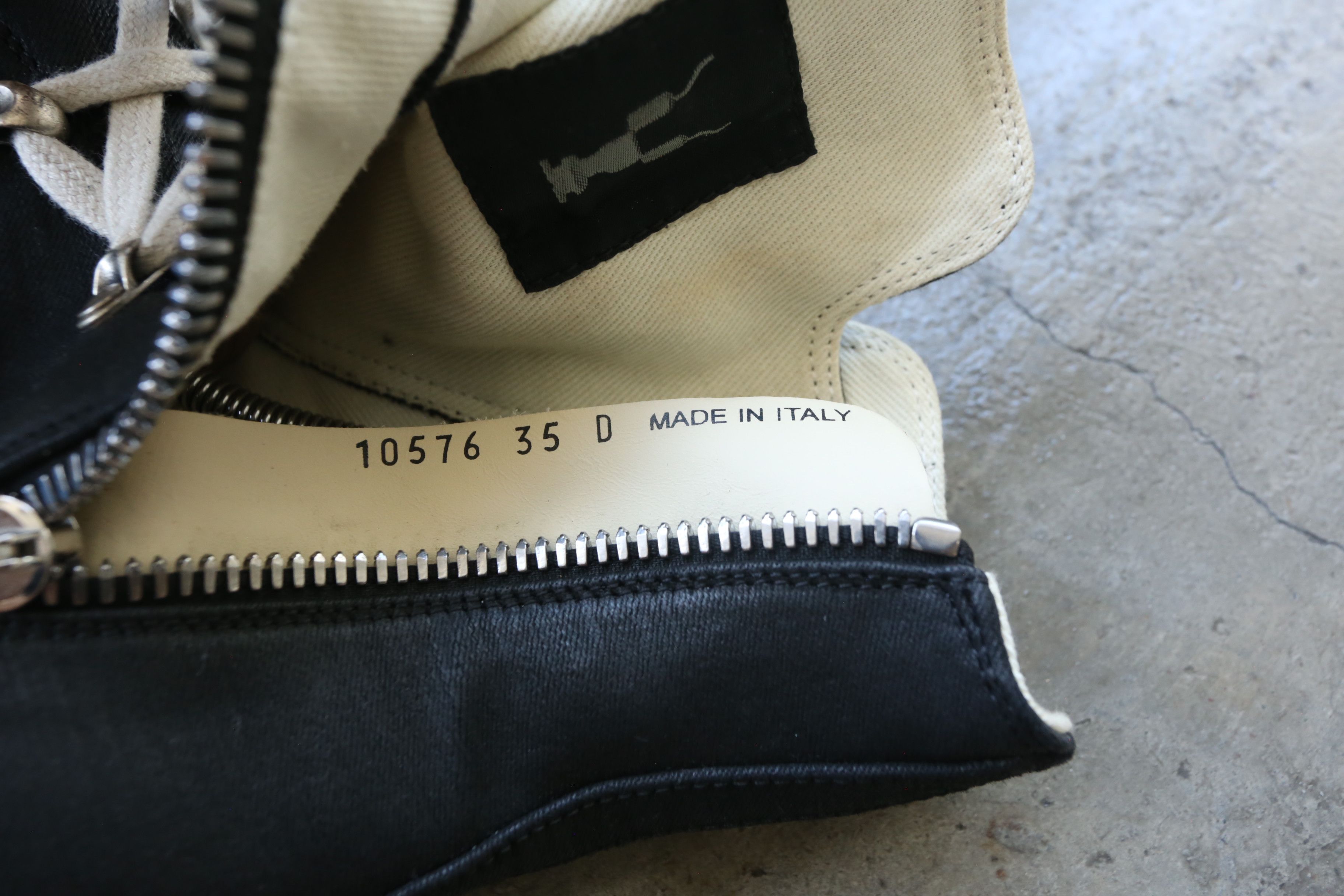 Rick Owens Drkshdw RO DRKSHDW - S/S 18 - "Dirt" - Waxed Canvas Hexagram Hi Size US 5 / IT 35 - 8 Thumbnail