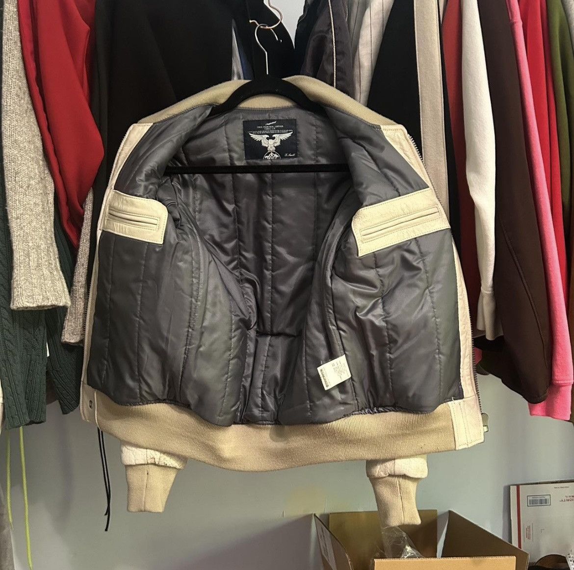 Neighborhood Neighborhood Japan 2003 Real leather Bomber Jacket Size US XS / EU 42 / 0 - 3 Thumbnail
