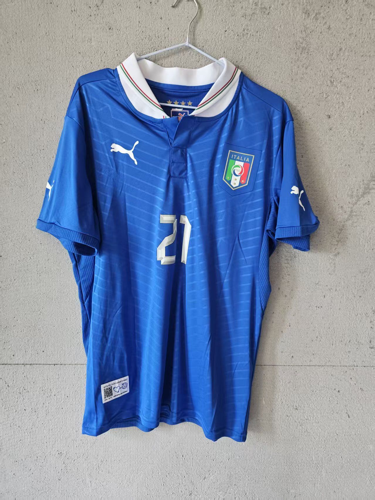 Other 2012 Italy #21 Andrea Pirlo Jersey Size US S / EU 44-46 / 1 - 1 Thumbnail
