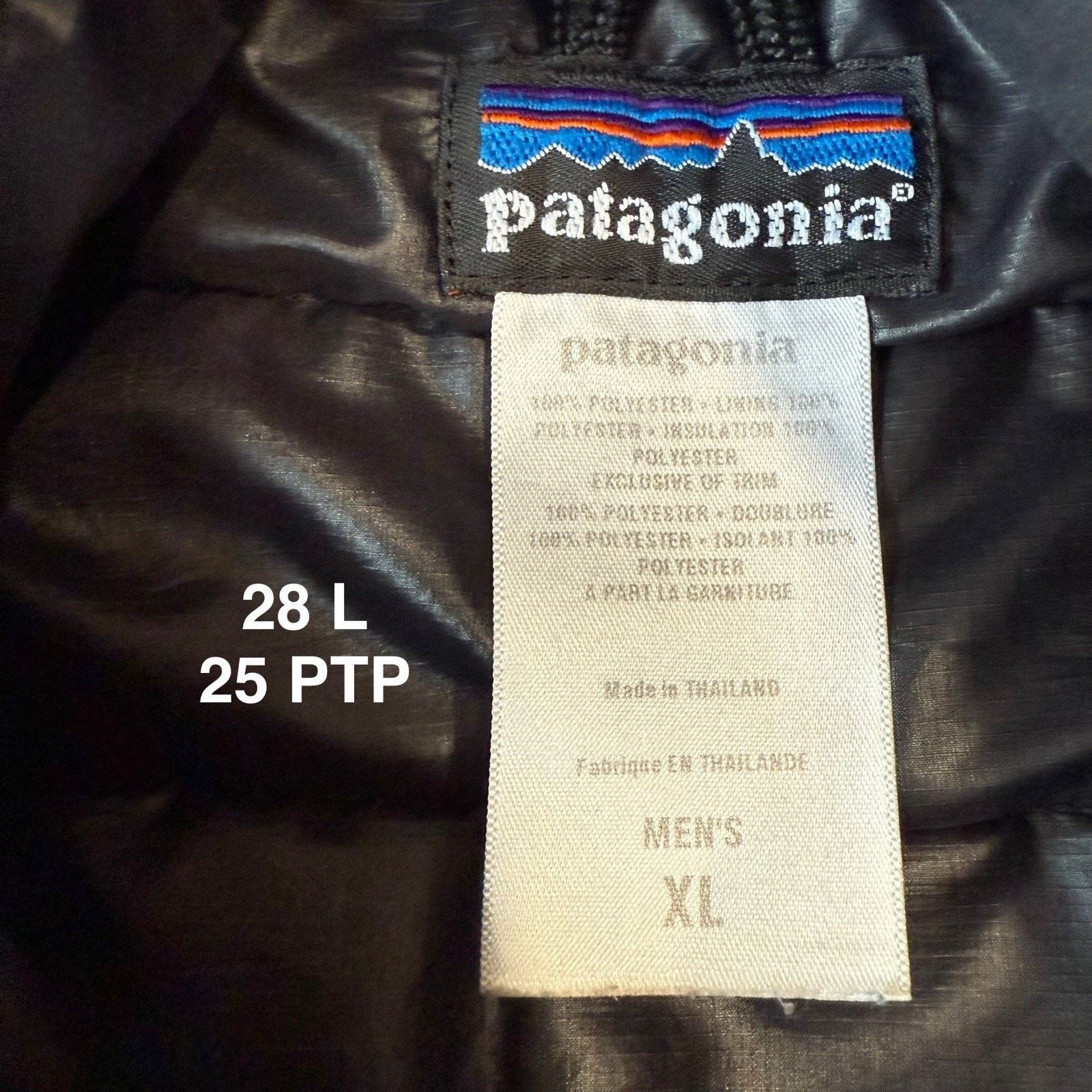 Patagonia Patagonia Micro Puff Vest XL Black Insulated Full Zip Size US XL / EU 56 / 4 - 7 Thumbnail
