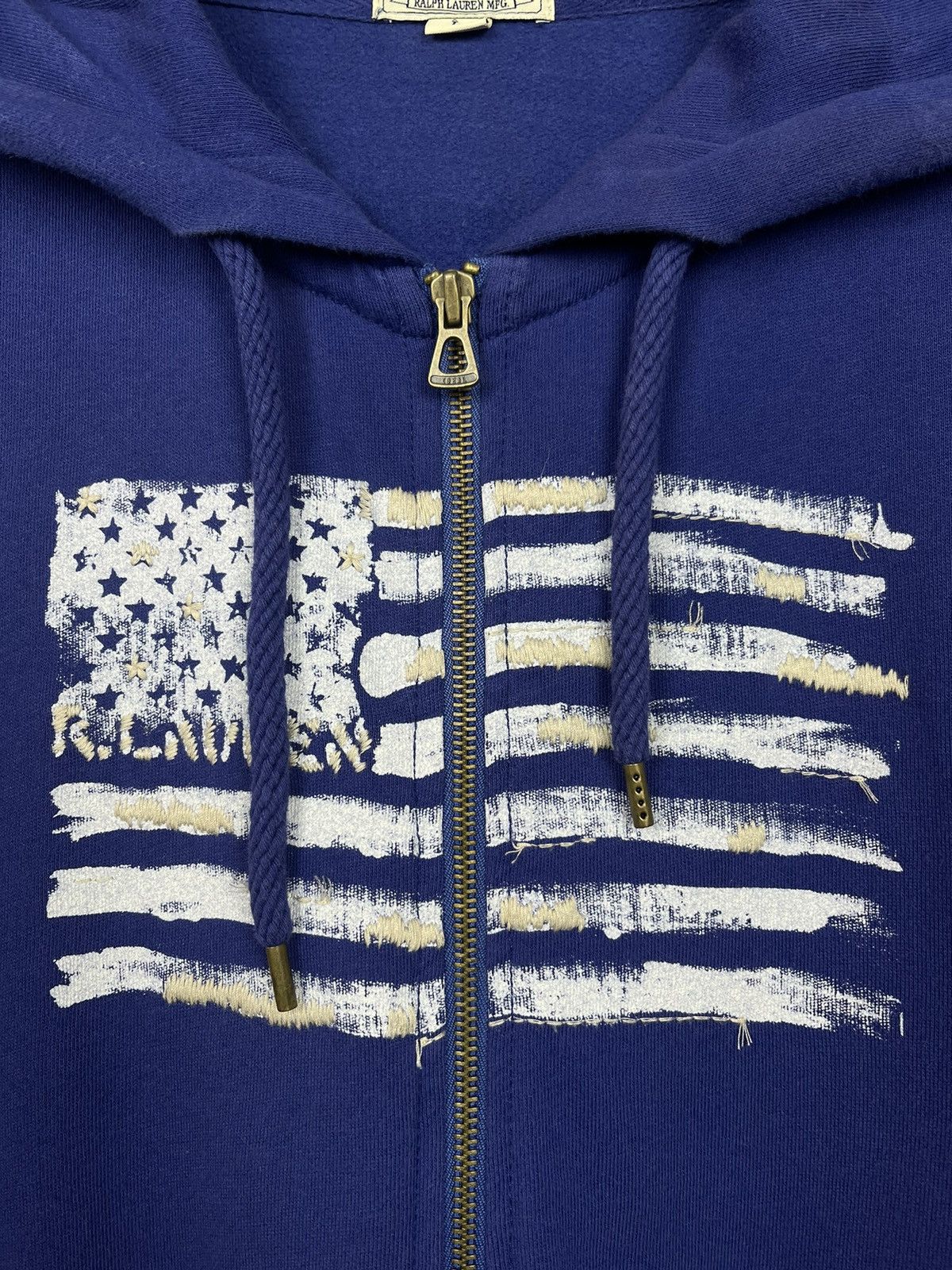 Lauren Ralph Lauren × Polo Ralph Lauren × Ralph Lauren Polo Jeans Co. Ralph Lauren American Flag Full Zip Hoodie L Size US L / EU 52-54 / 3 - 7 Thumbnail