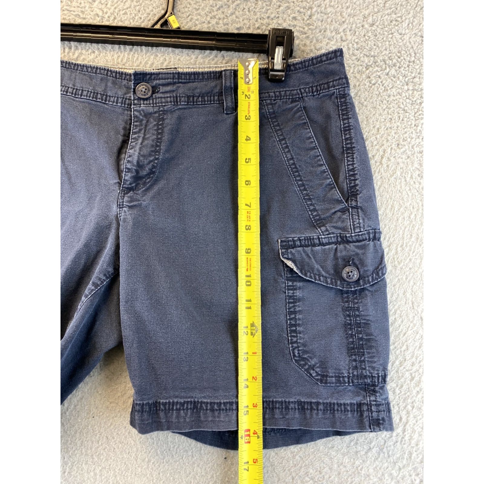 Eddie Bauer VINTAGE? No — Eddie Bauer Grey Shorts Women Chino Regular, Size P12, Gray, 5-Pocket, Knit/Cotton, Casual Activewear, Hiking, Golf, Summer, Womens Size 34" / US 12 / IT 48 - 5 Thumbnail