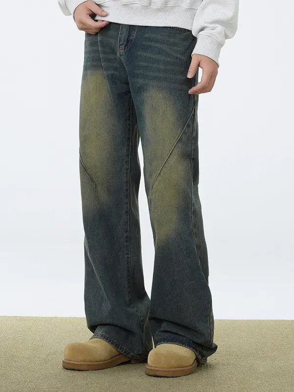 Japanese Brand × Jean Retro loose wide leg slightly flared jeans Size US 32 / EU 48 - 2 Thumbnail