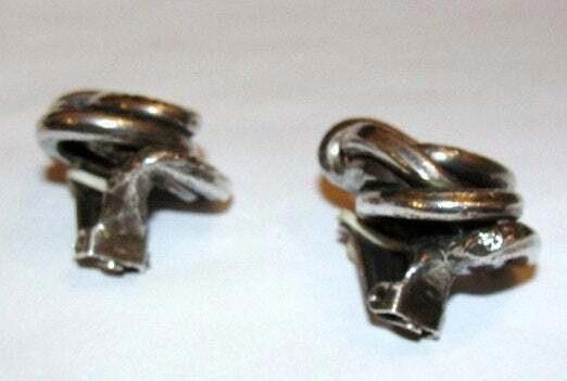 Designer Hand Made Sterling Silver Spiral Earrings Size ONE SIZE - 2 Thumbnail