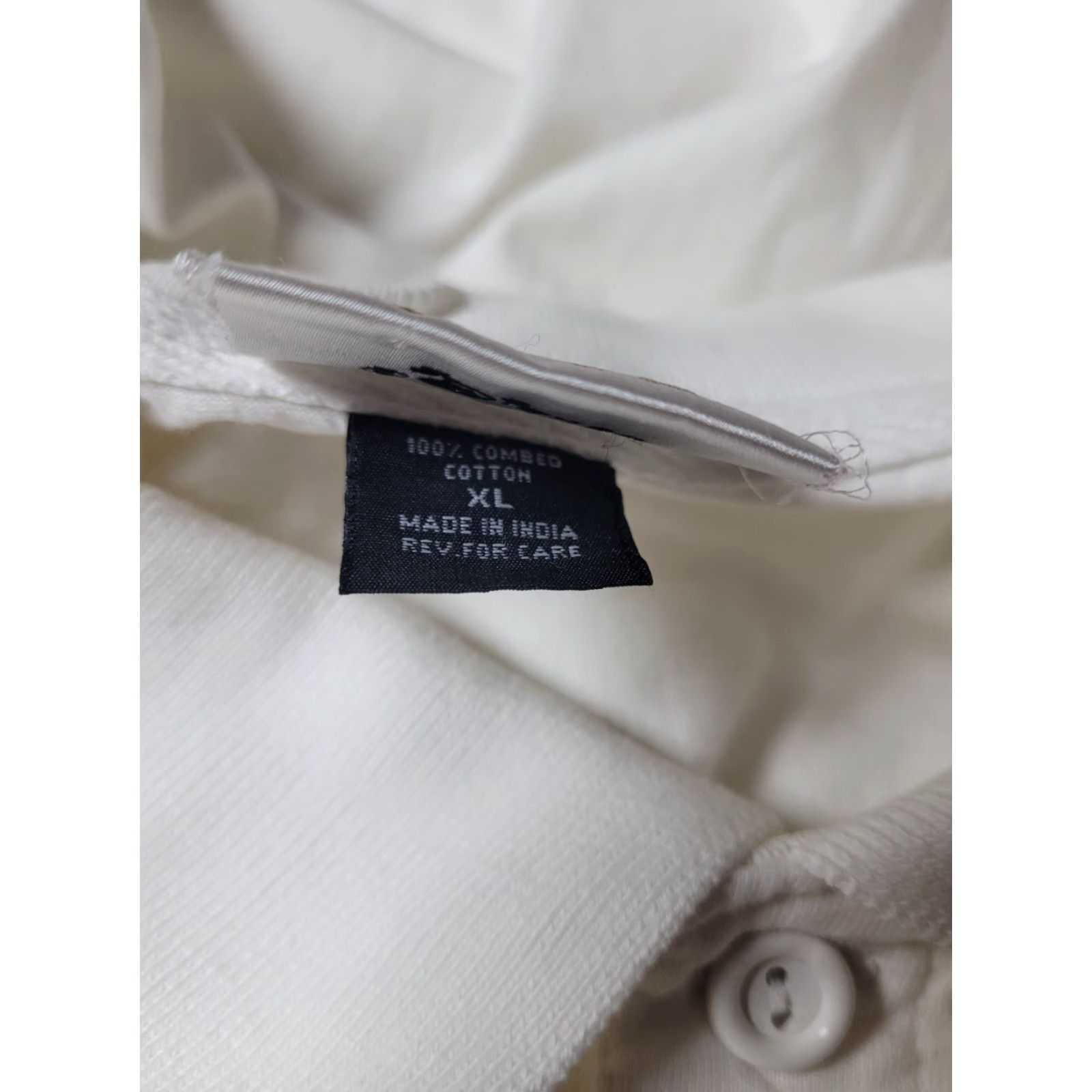 Disney VTG 00s Disney World Golf Polo Shirt XL White Disney Golf Polo Shirt Mens Reg 100% Cotton Short Sleeve Size US XL / EU 56 / 4 - 4 Thumbnail