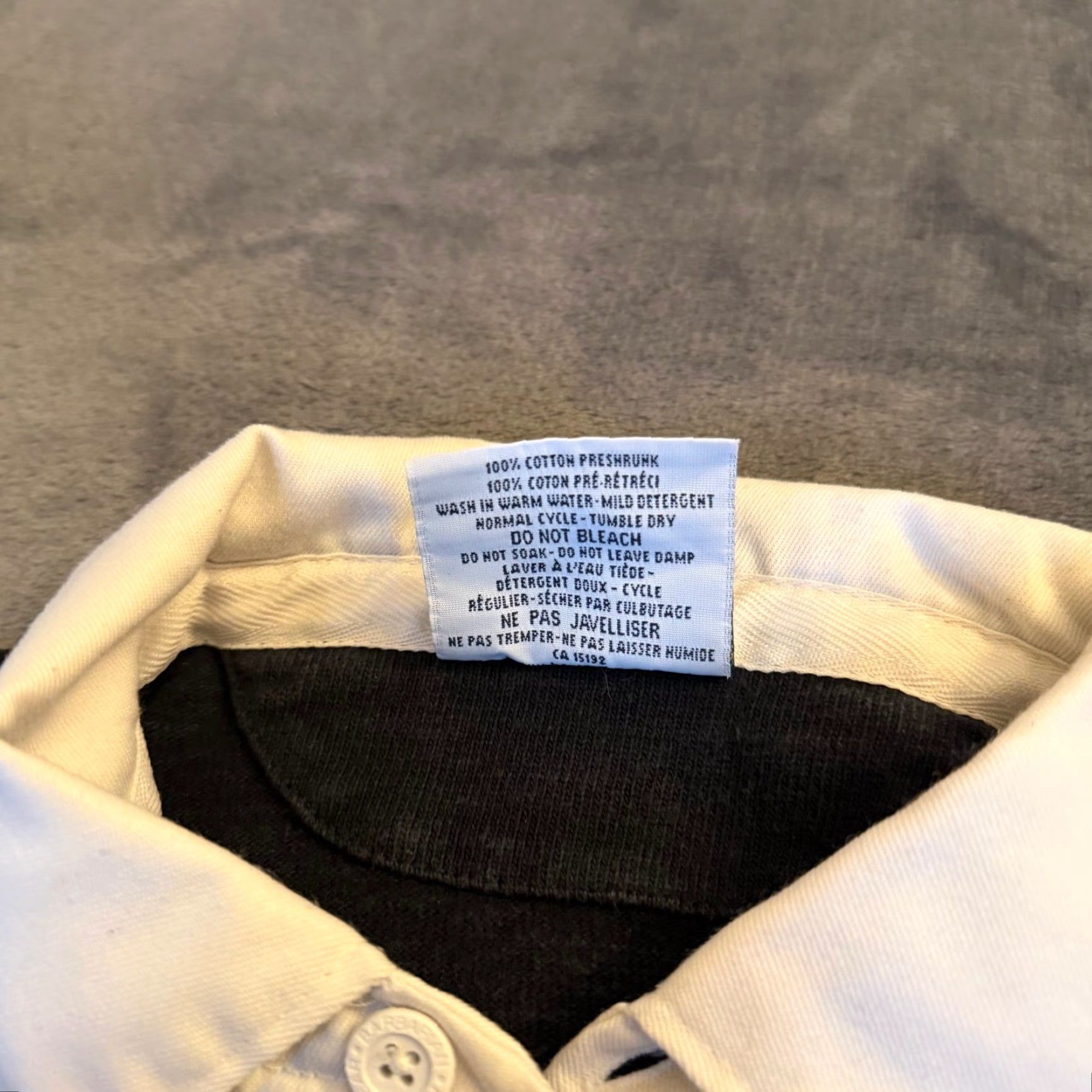 Barbarian VINTAGE Barbarian Rugby Wear Polo Shirt Striped Long Sleeve Grey/Black Men's S Size Small Casual Activewear Size US S / EU 44-46 / 1 - 5 Thumbnail