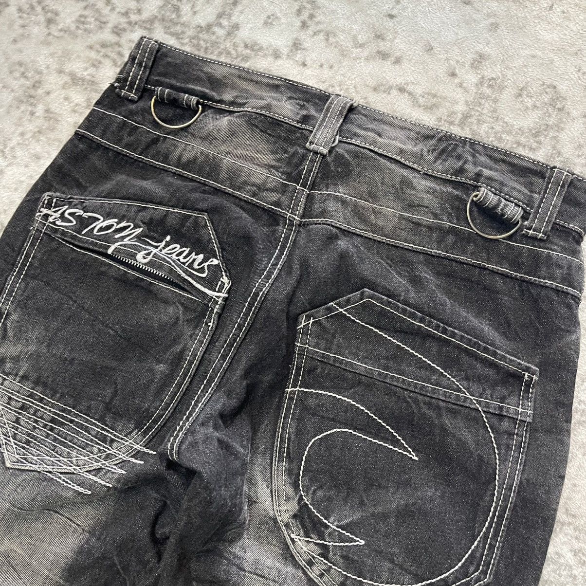 GOSTAR DE FUGA Aston Japan Panel Spiral Cut Fade Wash Cargo Denim Jeans Size US 30 / EU 46 - 14 Thumbnail