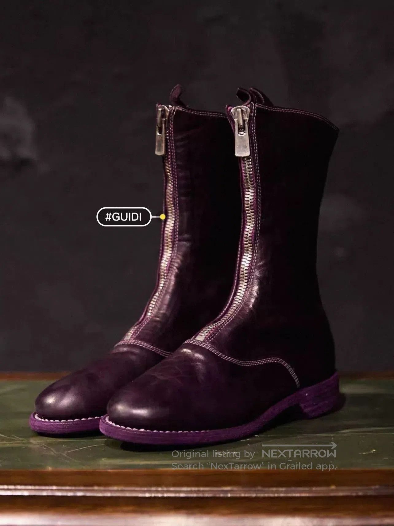 Guidi Guidi Front Zip Army Boots 310. Size US 4 / IT 34 - 1 Thumbnail
