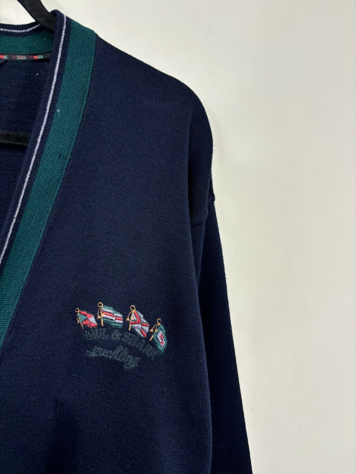 Paul & Shark Paul & Shark Navy Blue Wool Blend Pocket Cardigan Sweater Size US S / EU 44-46 / 1 - 3 Thumbnail